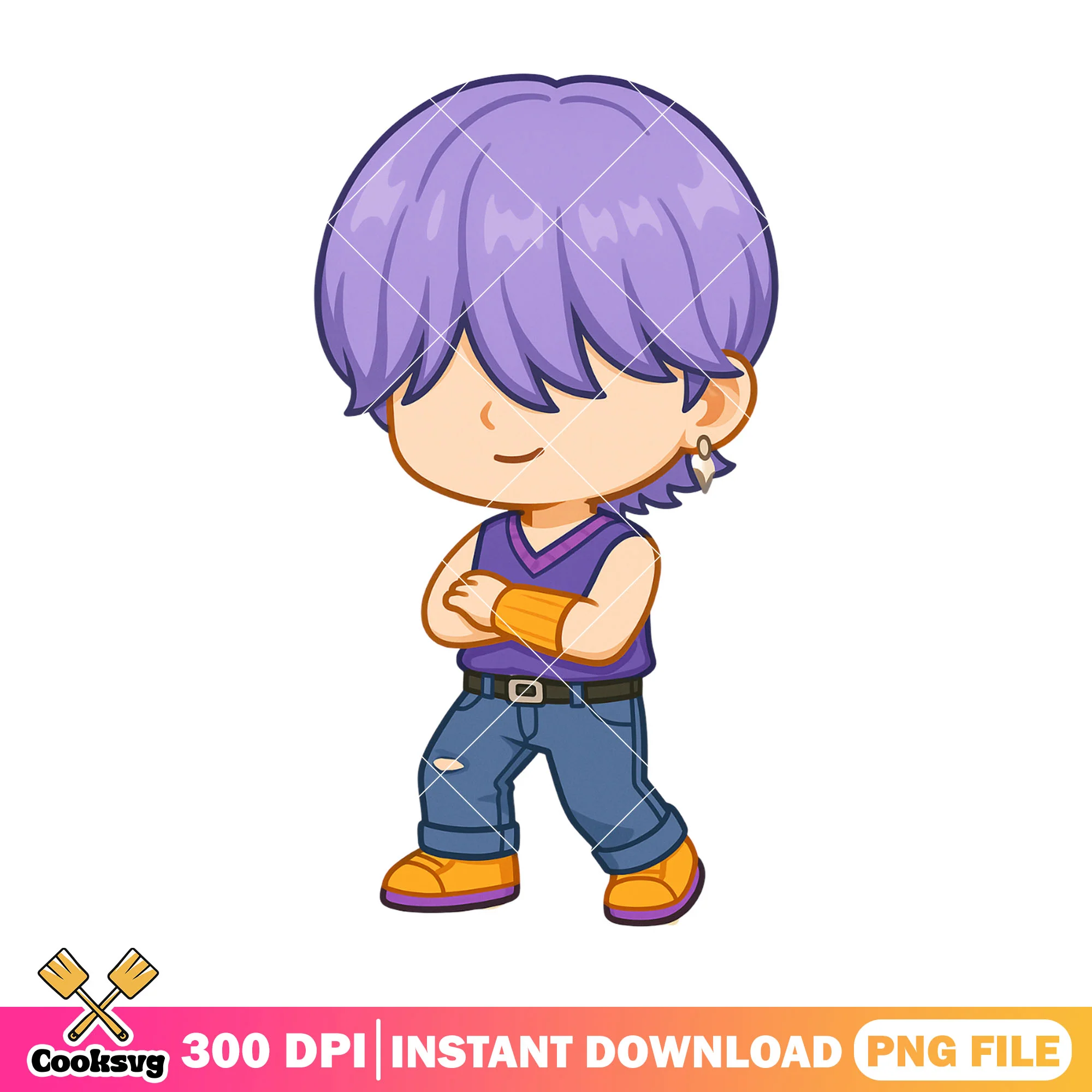 Chibi mystery dancing time png, mystery saja png, kpop saja png