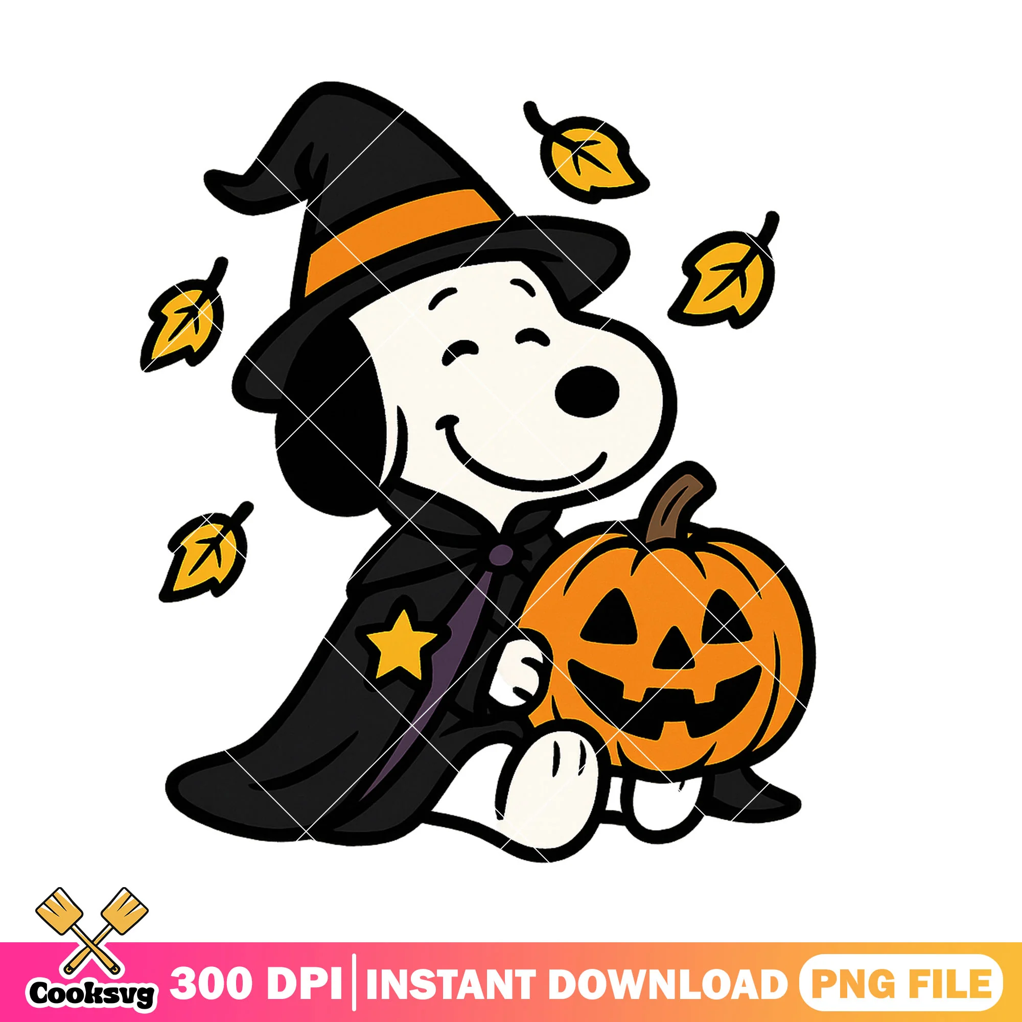 Chill witch snoopy png, snoopy halloween png, spirit halloween png