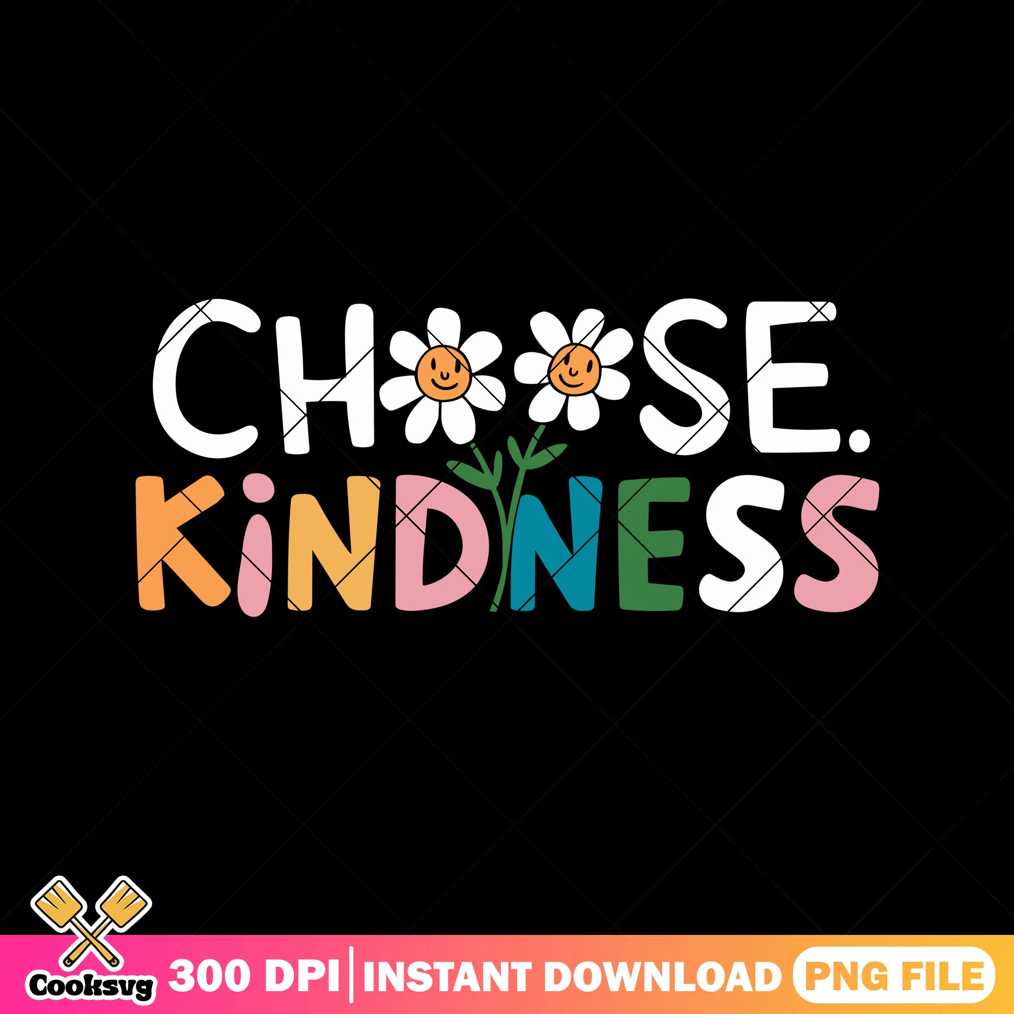 Choose kindness png, colors font png, back to school poster png