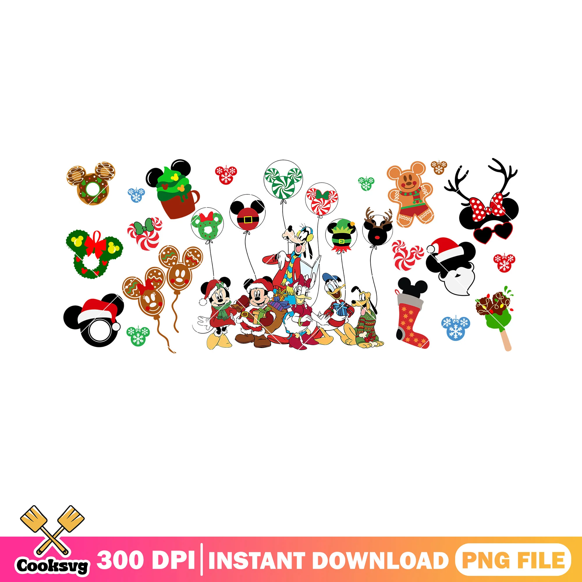 Christmas card disney film png, minnie mouse png, christmas vibes png