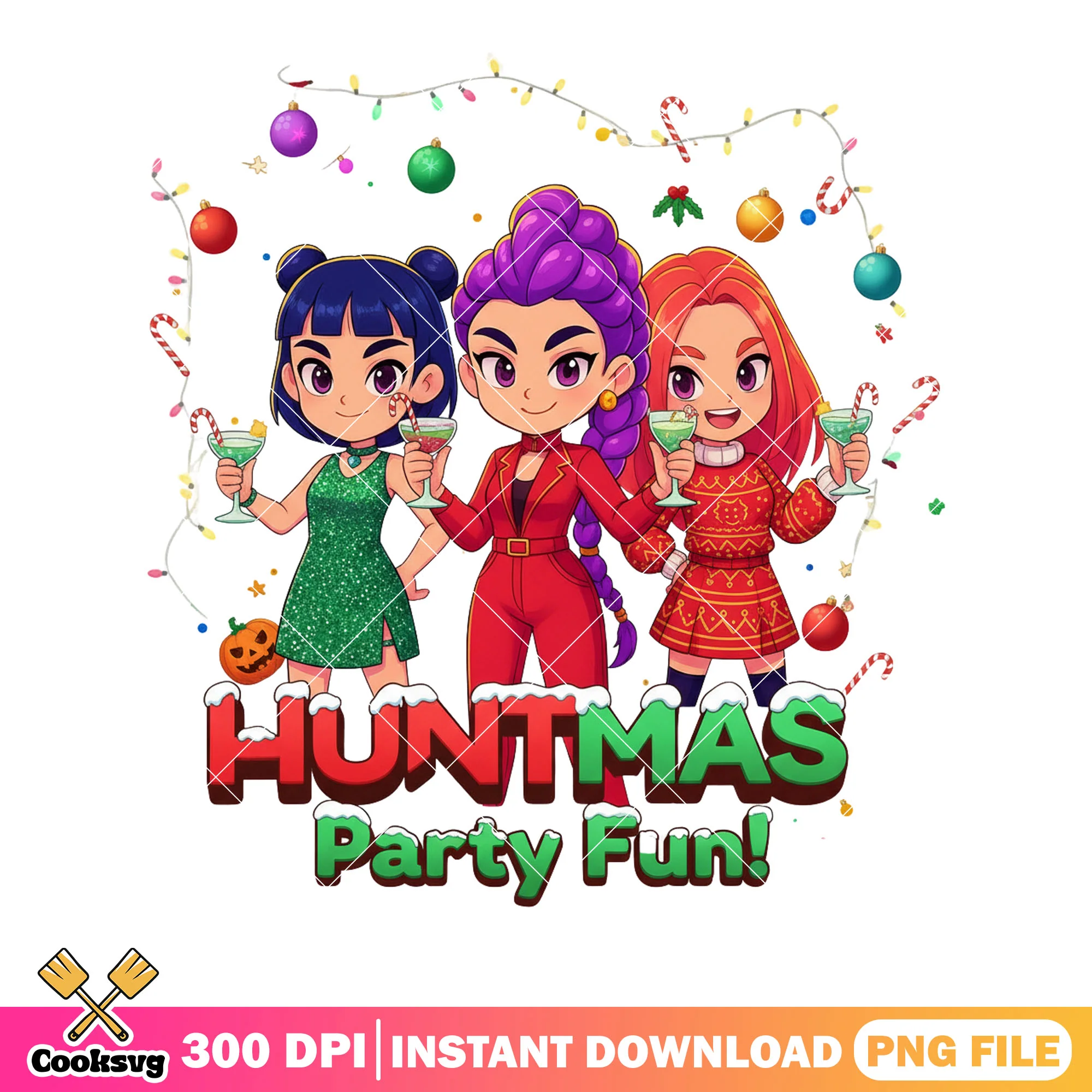 Christmas celebrate png, candy cane christmas tree png, mira huntrix png