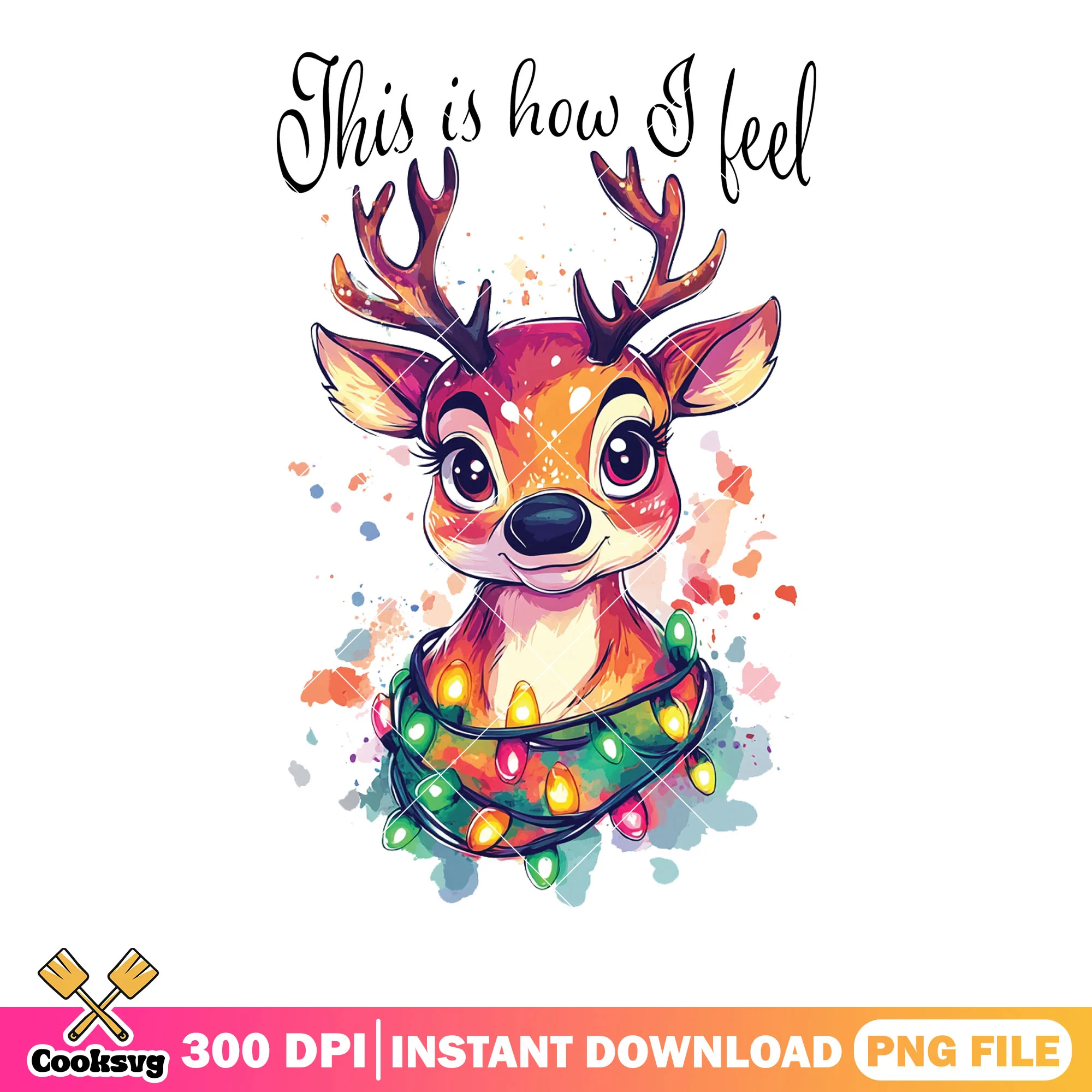 Christmas reindeer lights png,xmas decorationas png, christmas lights png
