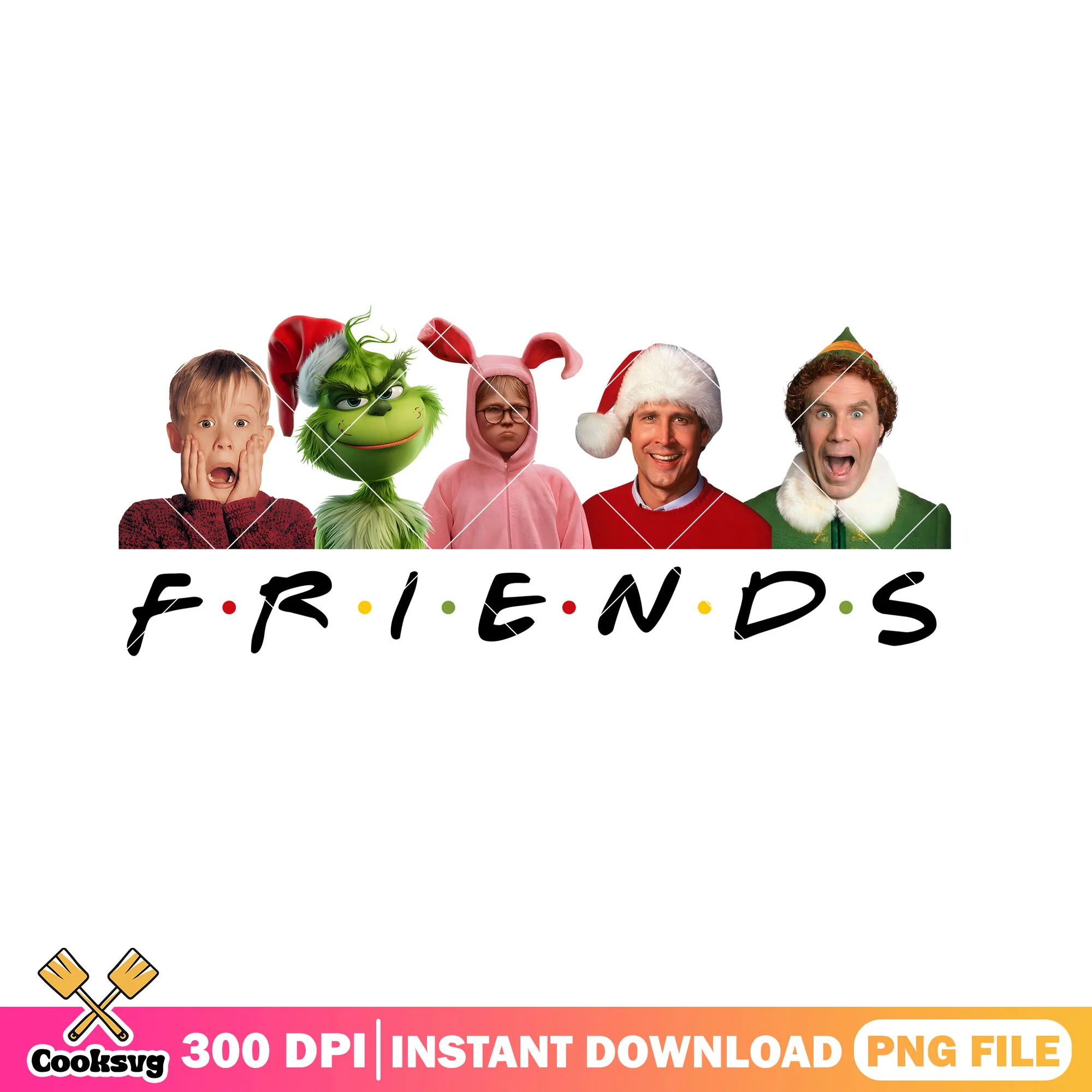 Christmas tv show friends png, buddy the elf png, ralphie parker png