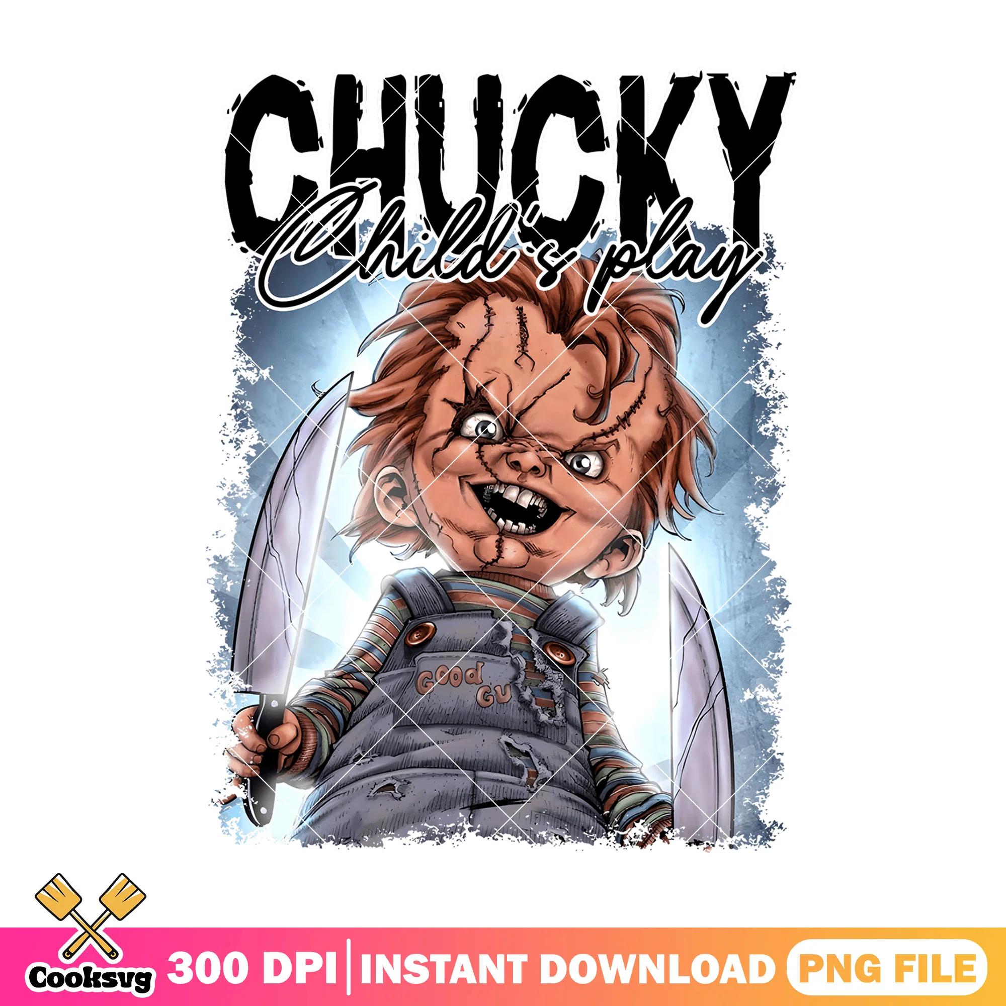 Chucky child play png, halloween movie png, horror characters png