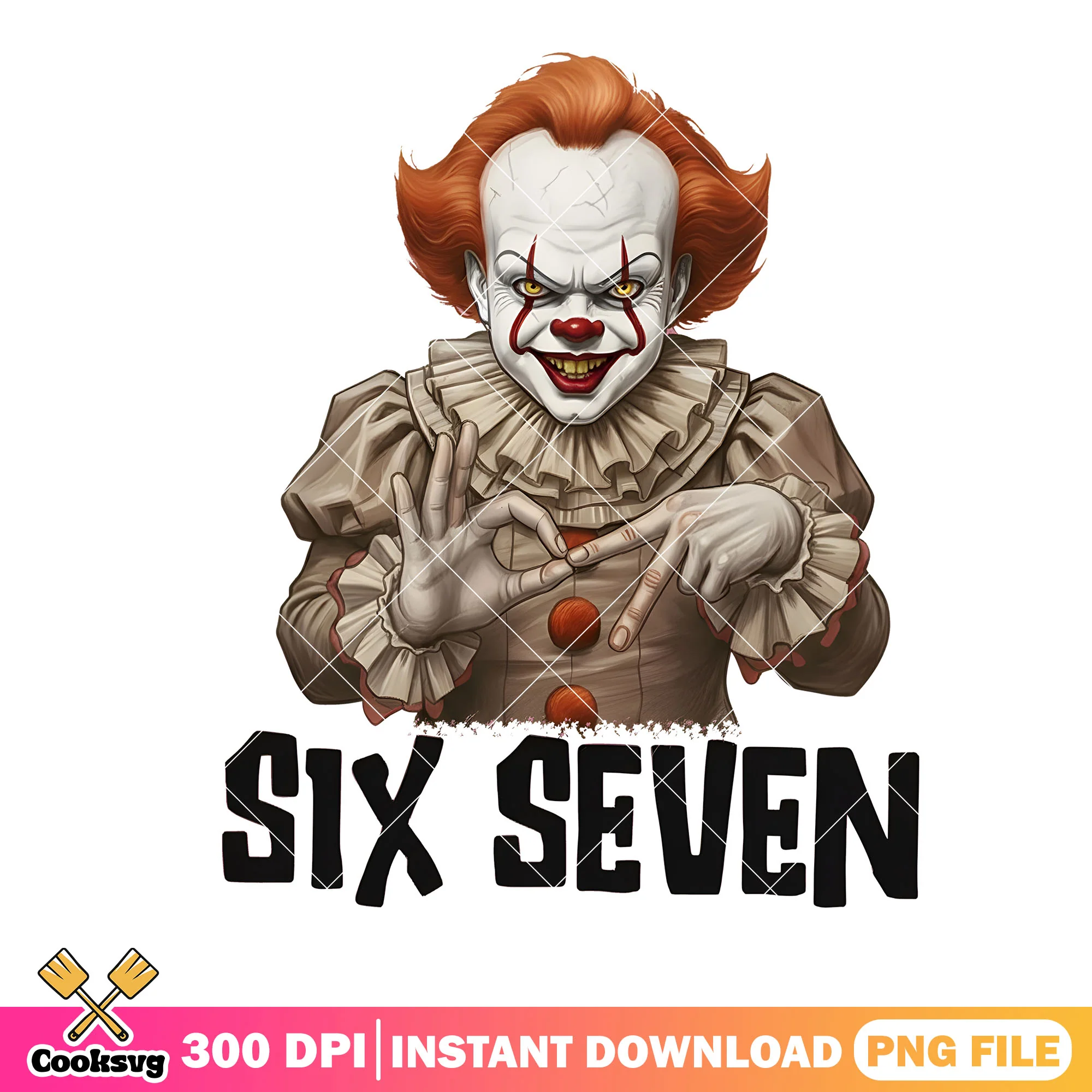 Chucky do six seven png, six seven joke png, funny six seven png
