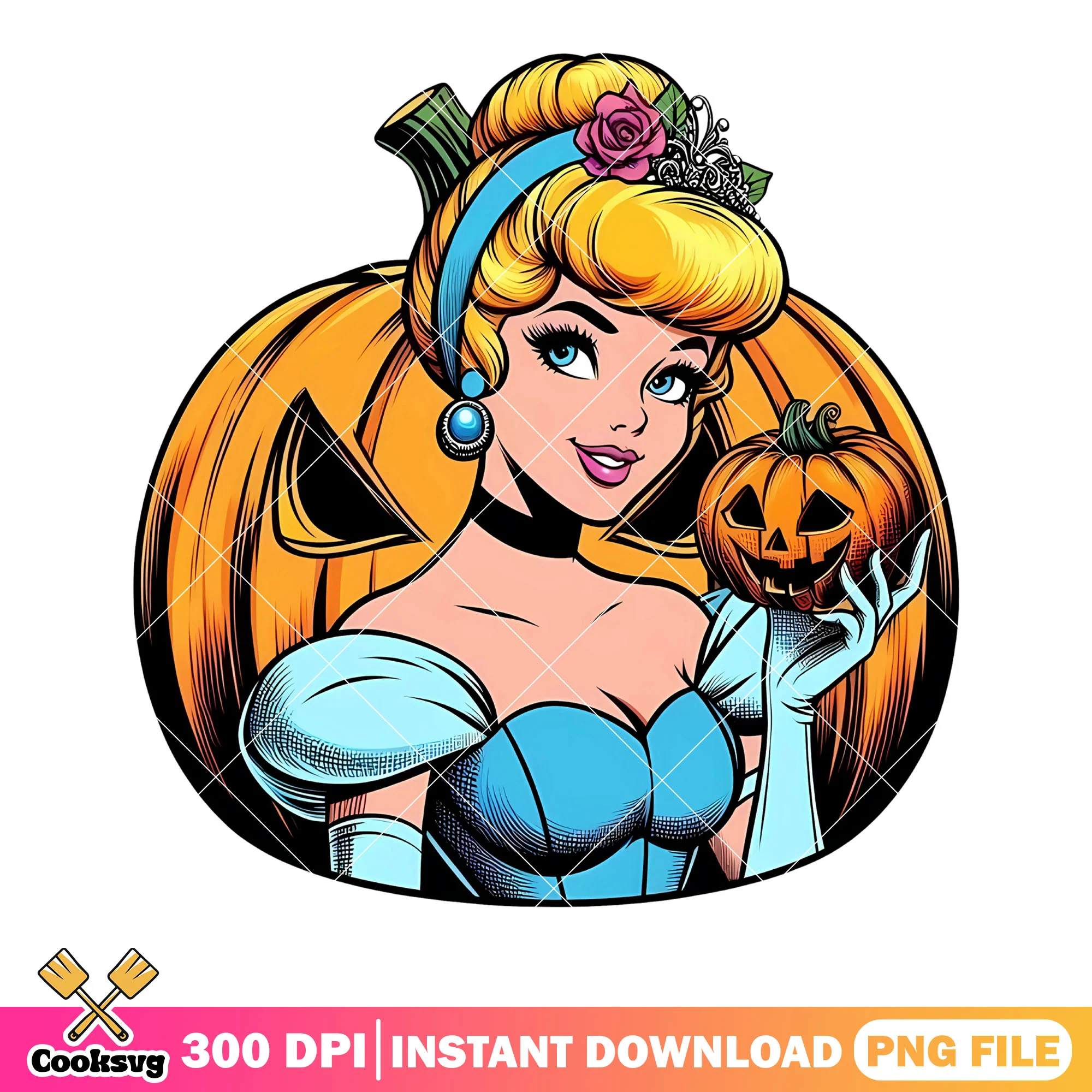 Cinderella princees png, Scary pumpkin png, disney halloween png