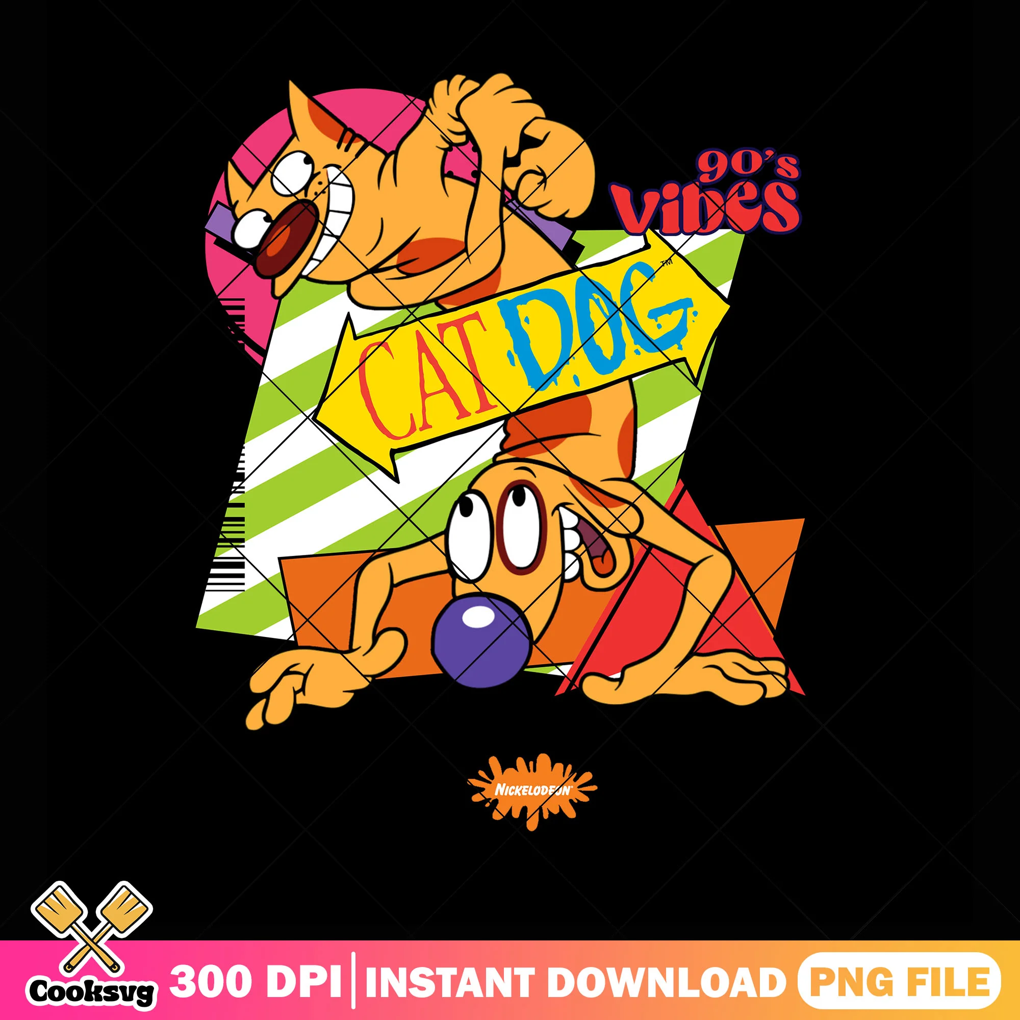 Classic cartoonnetwork png, 90s Vibes png, dog and cat png