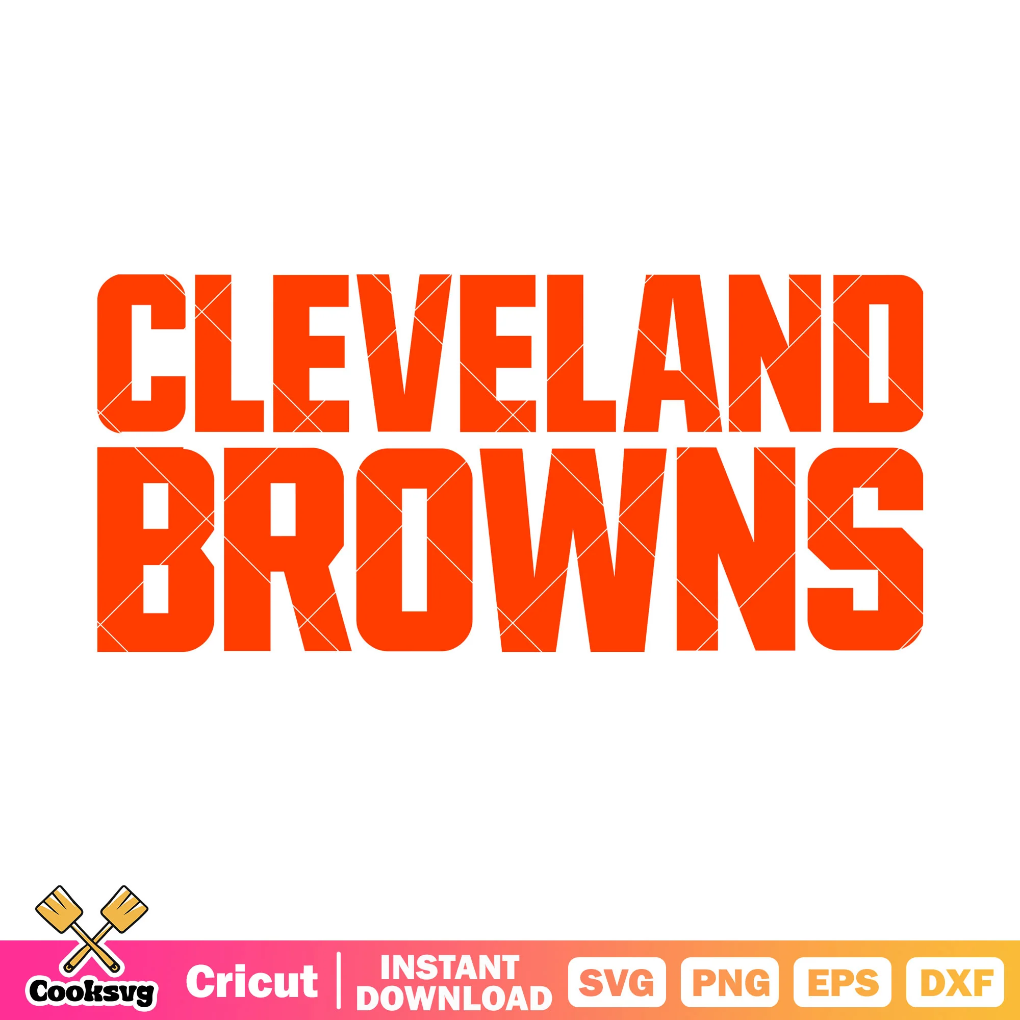 Cleveland nfl football svg, cleveland browns svg, usa football svg