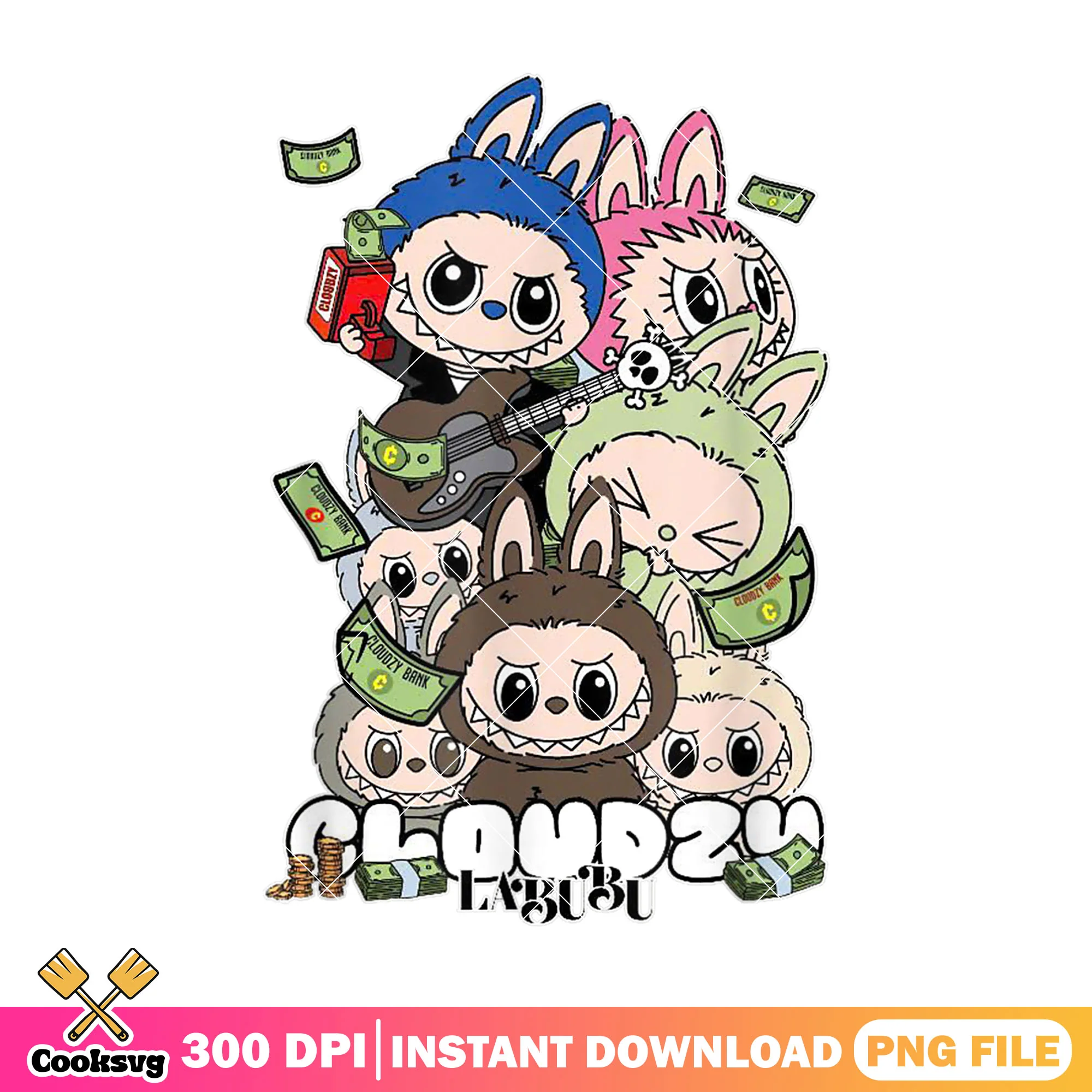 Cloudzy labubu monster dolls png, labubu popmart png, labubu near me png