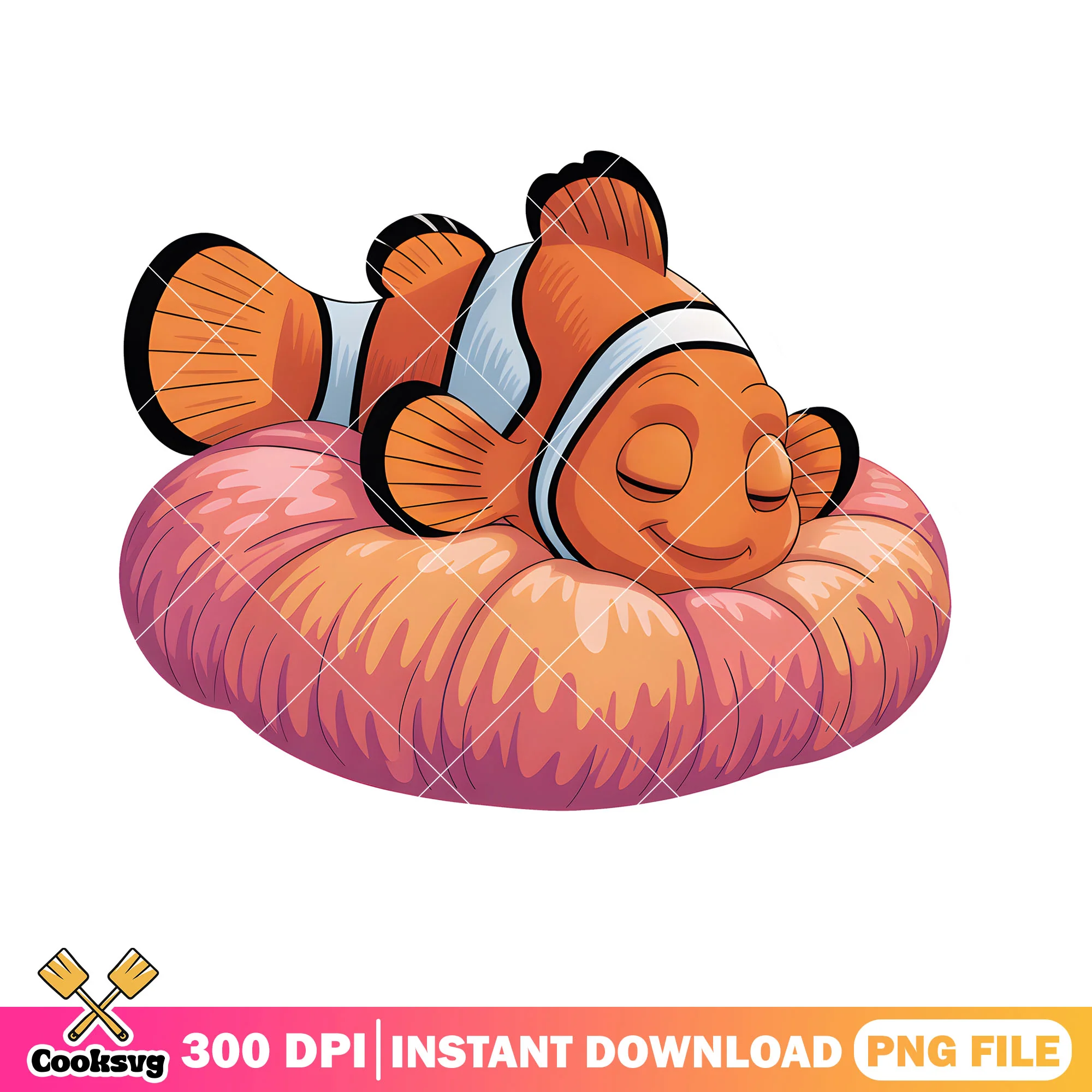 Clownfish in the coral png, walt disney world png, finding nemo png