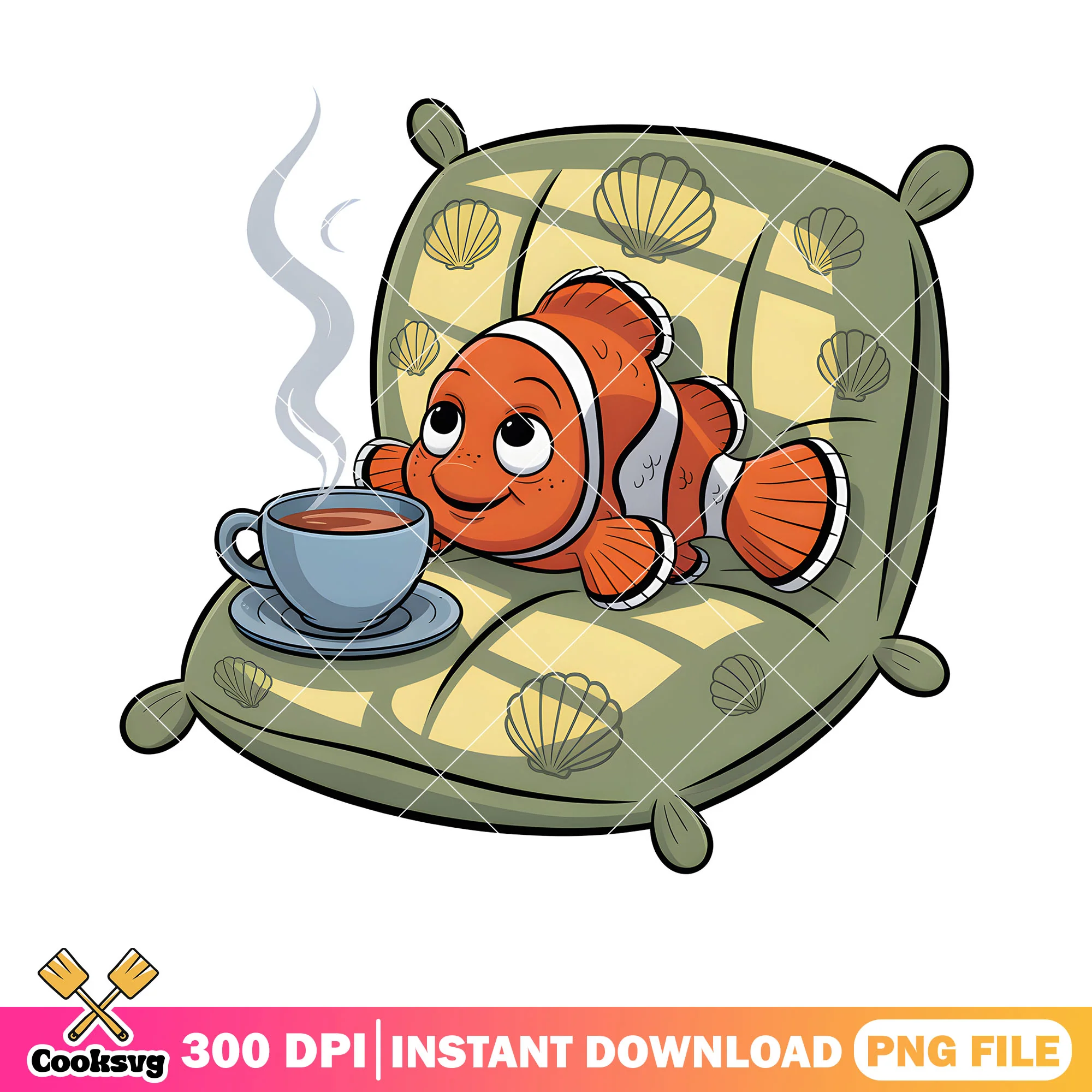 Clownfish was chill marlin png, finding nemo png, disney movie png