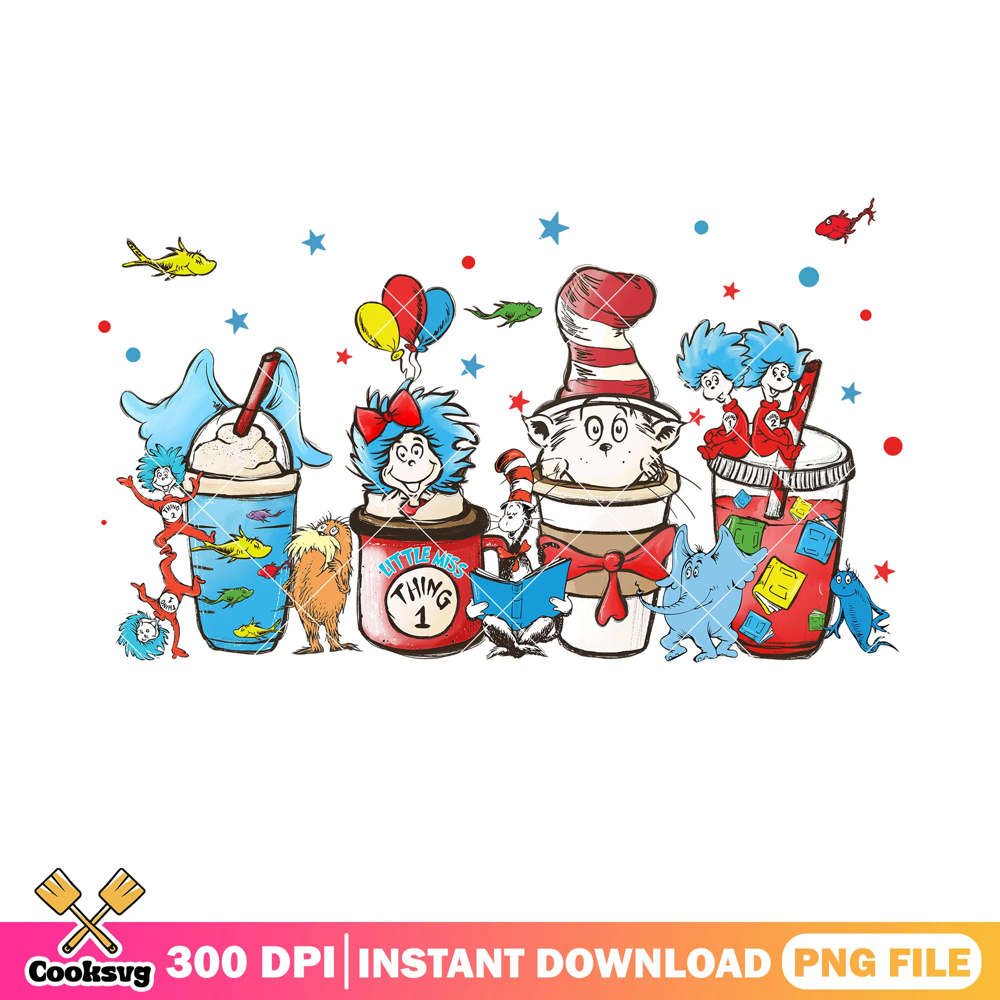 Coffee mug dr seuss friends png, dr seuss coffee mug png
