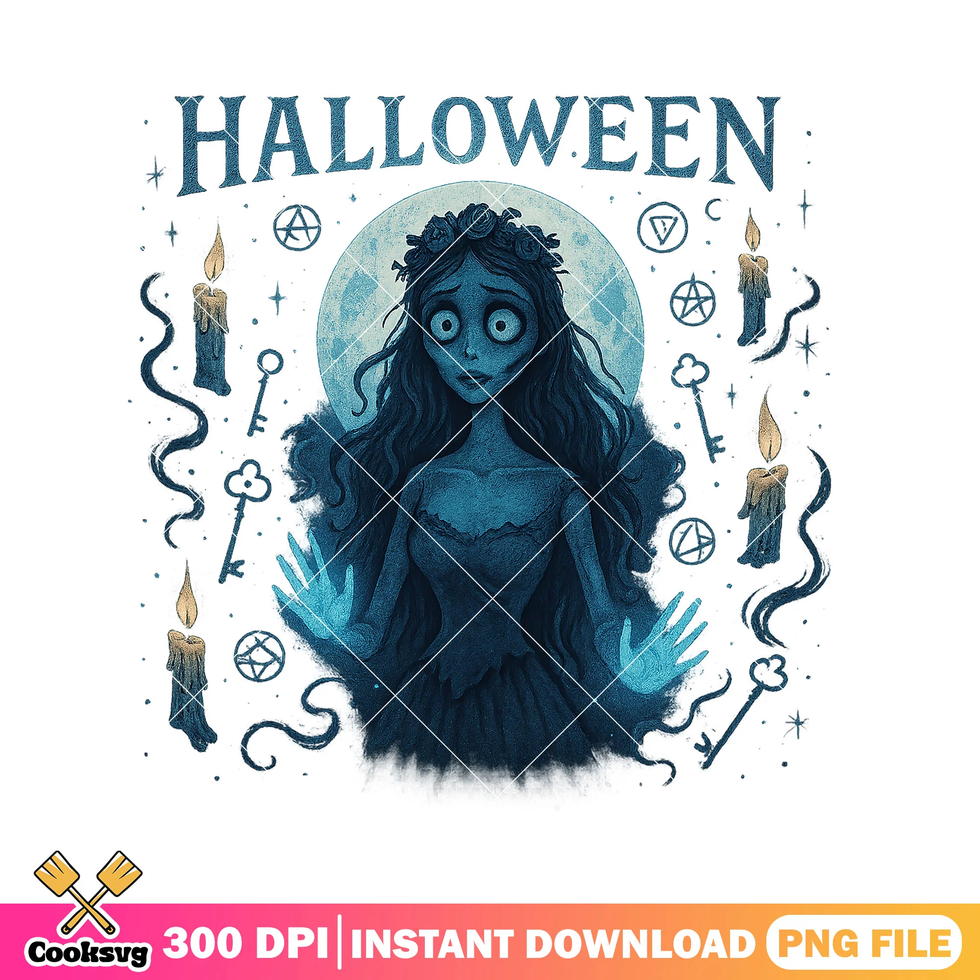 Corpse bride skull art png, bride cartoon png, horror cartoon png