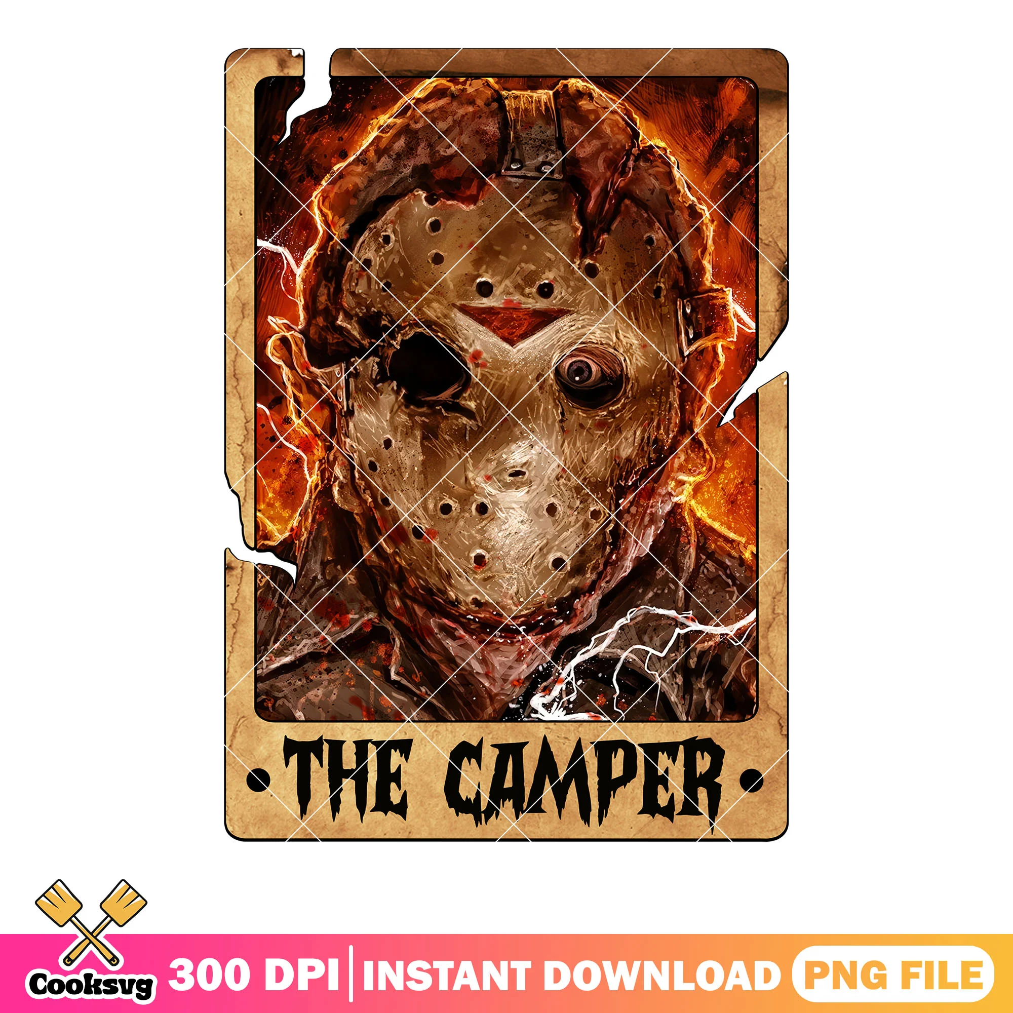 Crazy Jason Voorhees png, Friday the 13th png, scary halloween png