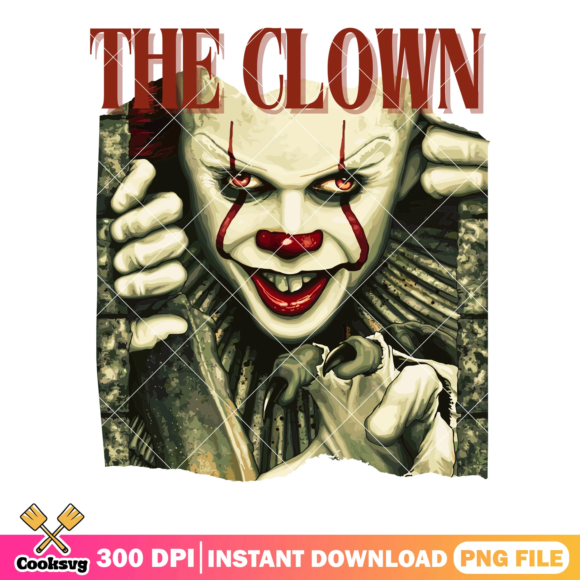 Creepy clown png, pennywise png, scary halloween night png