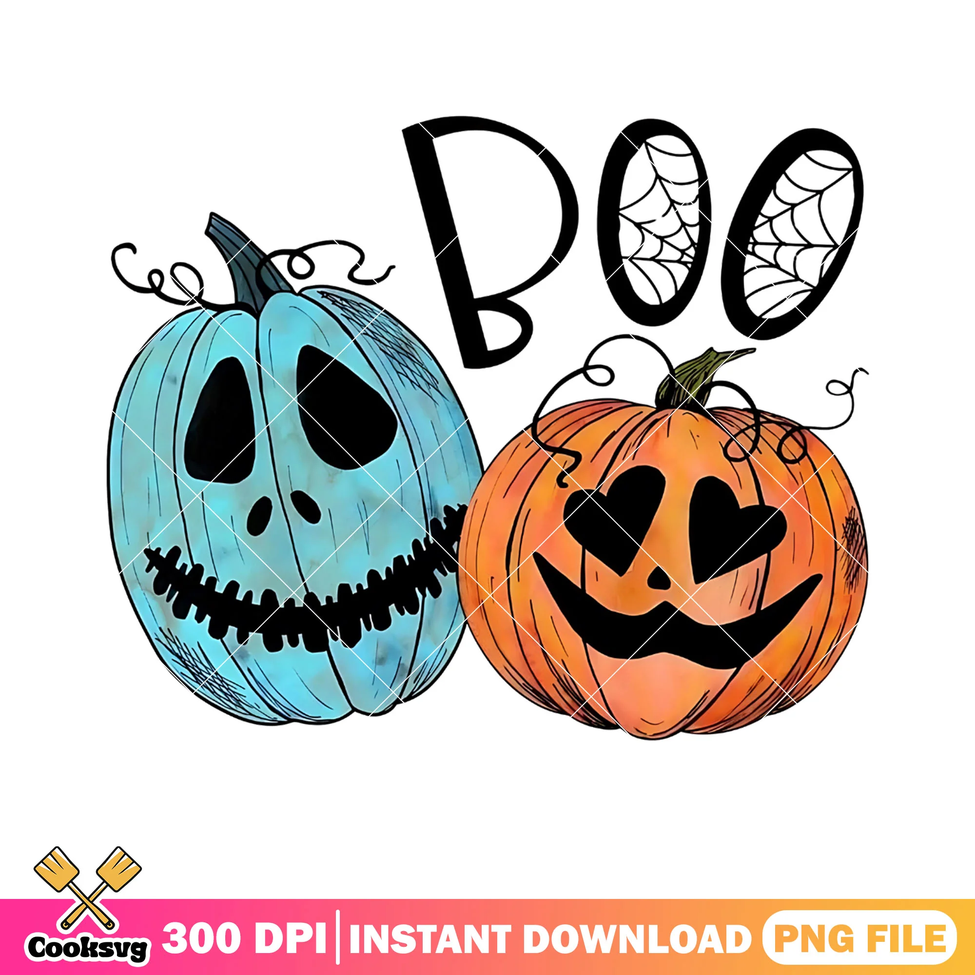 Creepy halloween png, wicker pumpkin png, boo icon png