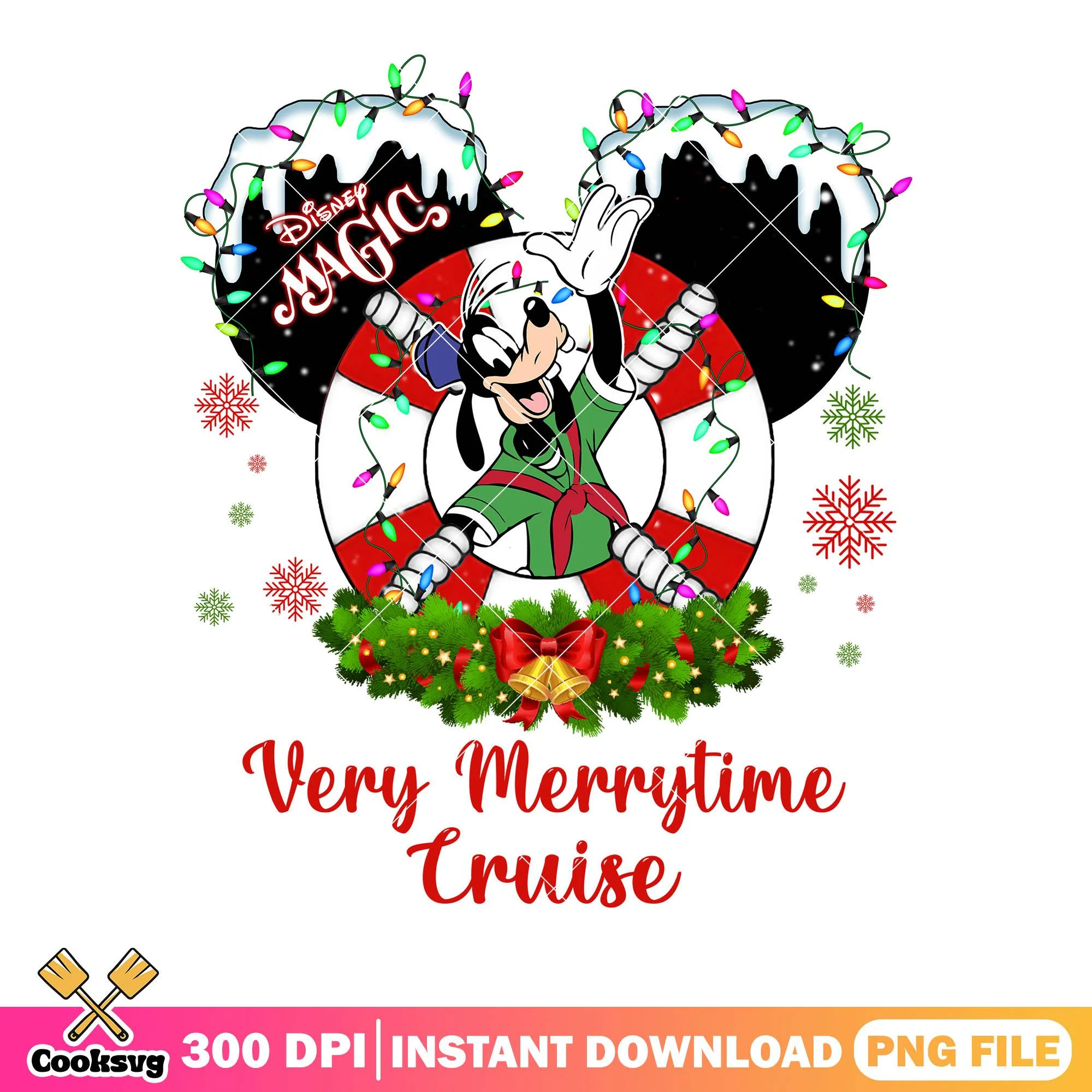 Cruise time christmas goofy png, goofy png, disney christmas png