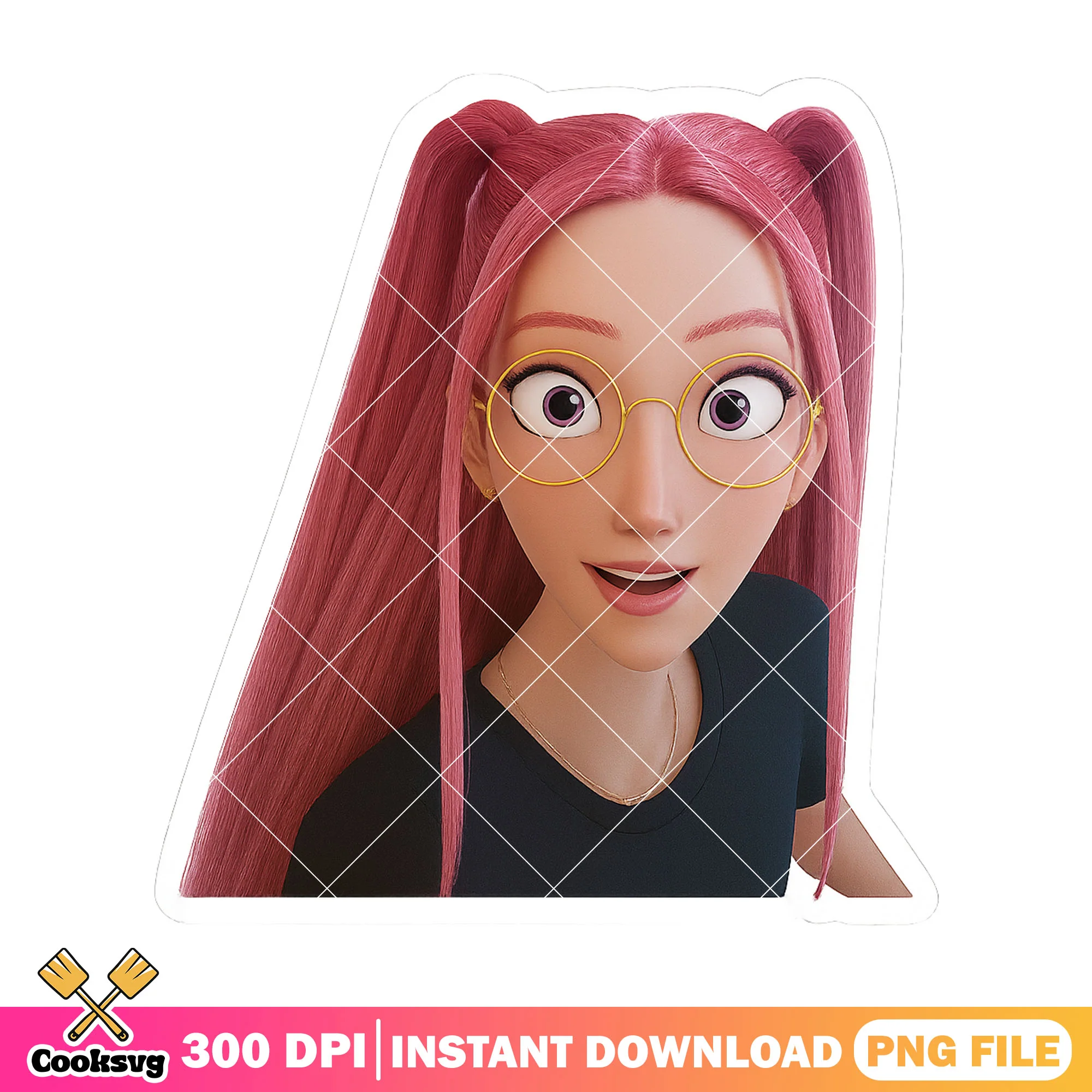 Curious face mira png, kpop mira png, kpop huntrix png