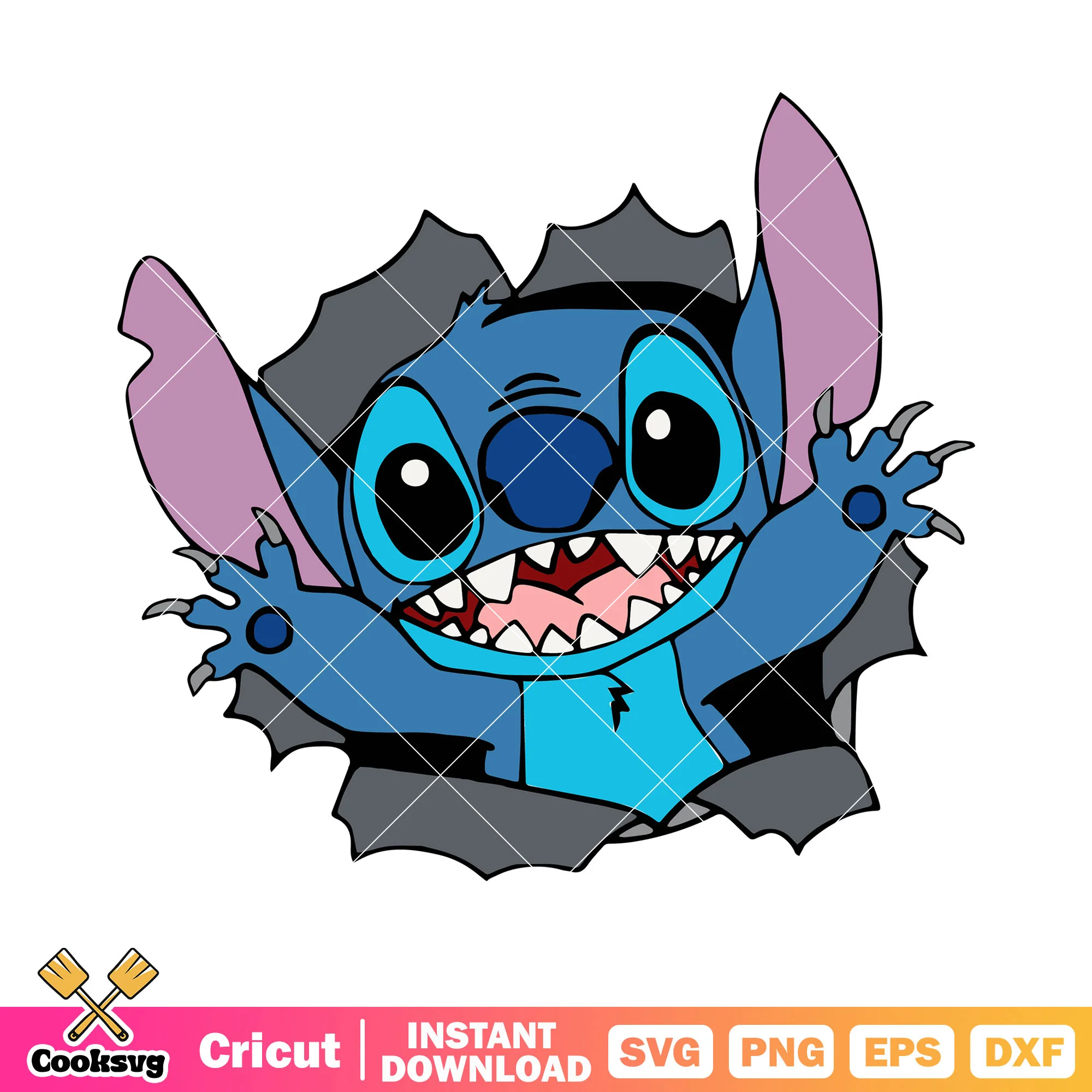 Cute alien svg, stitch and lilo movie svg, disney character svg