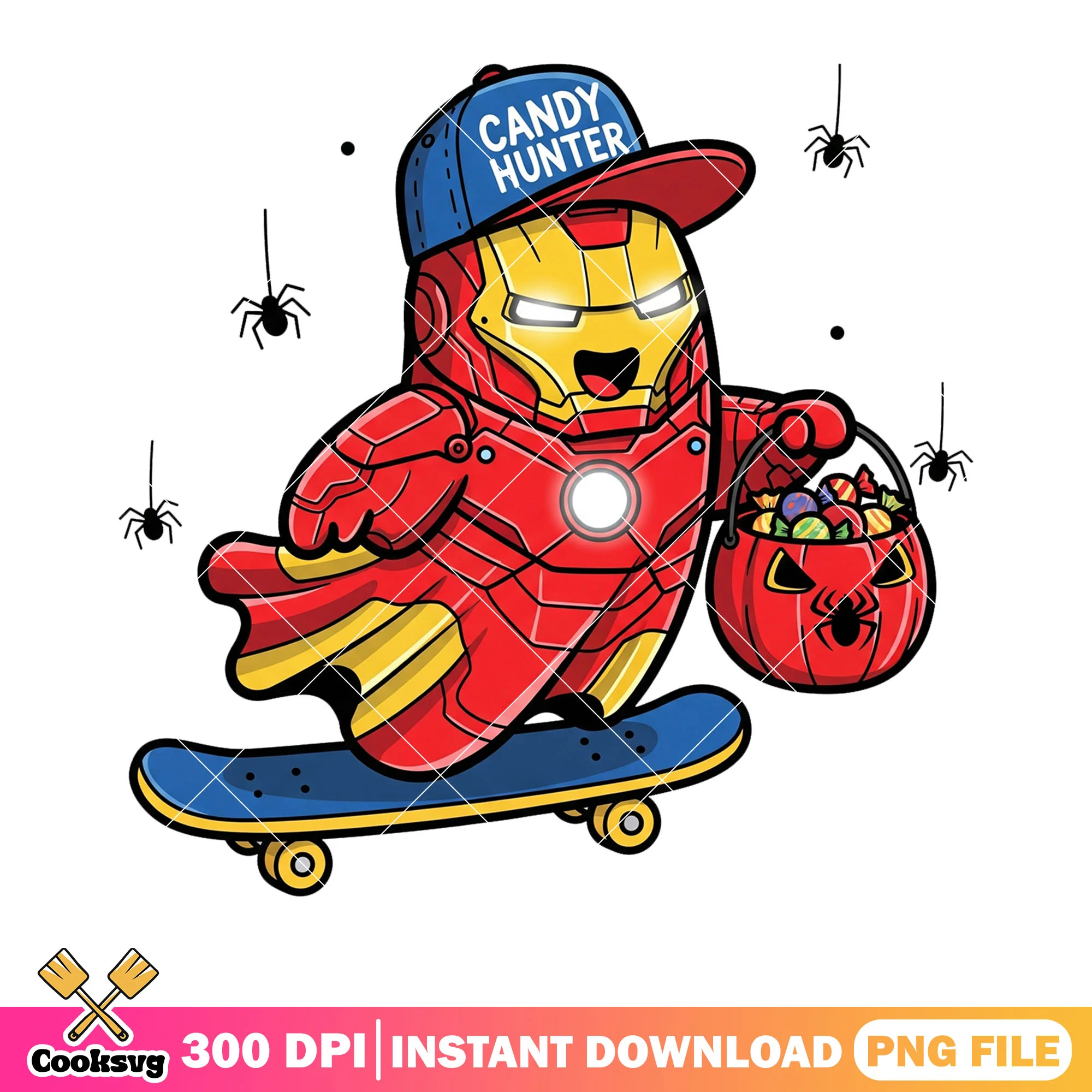 Cute Iron Ghost png,marvel halloween png, Marvel Spooky Night pngt