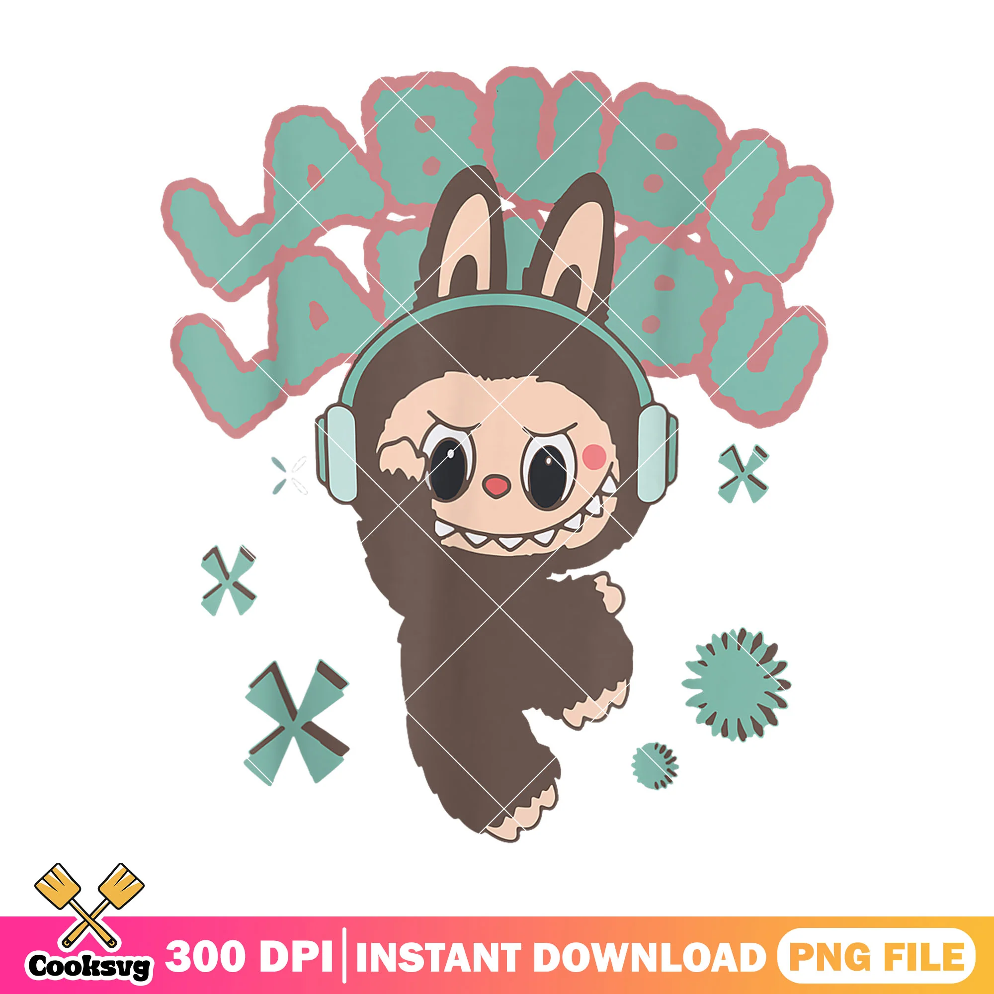 Cute labubu monster design png, the monster labubu png, cute labubu png