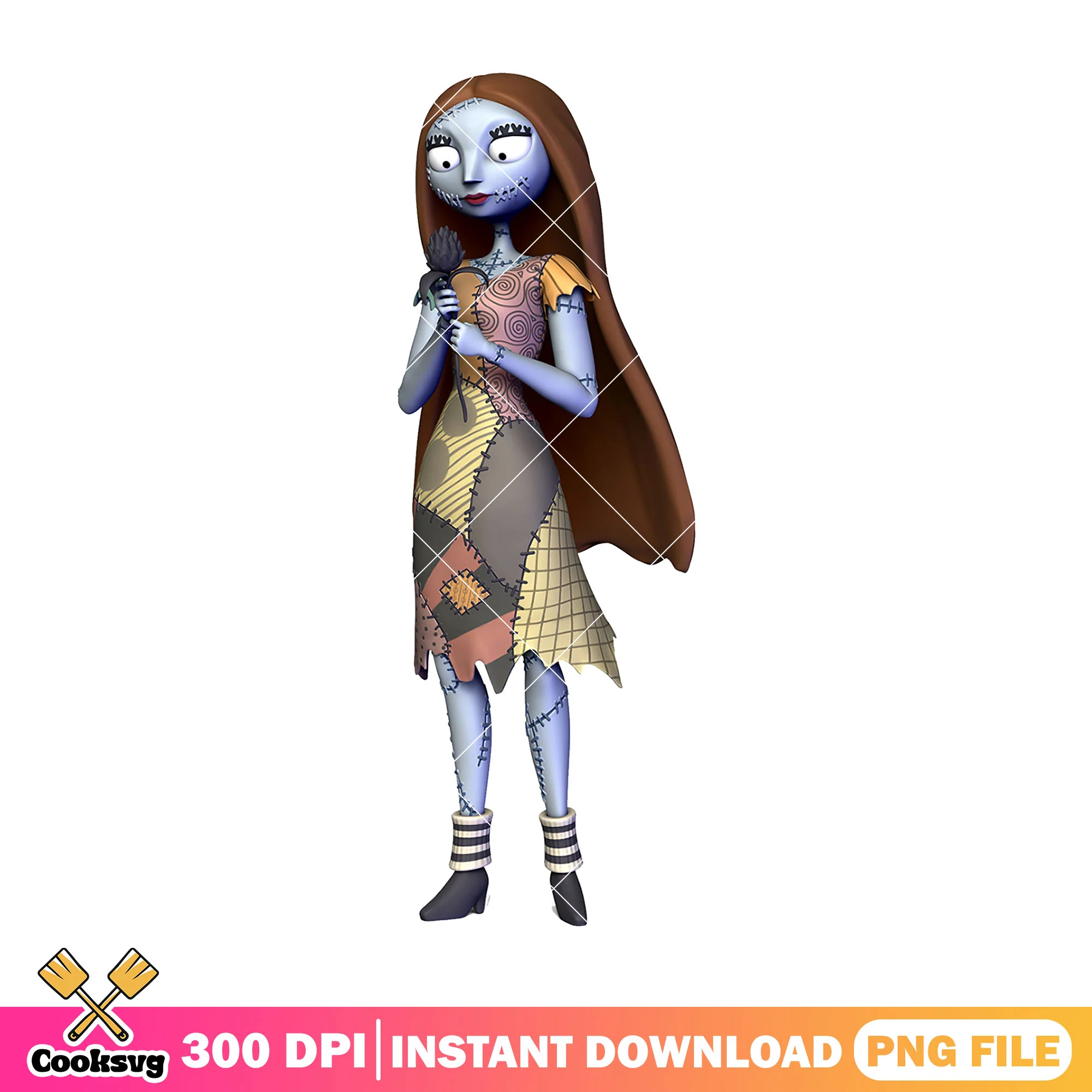 Cute sally design file png, halloween day png, disney sally png