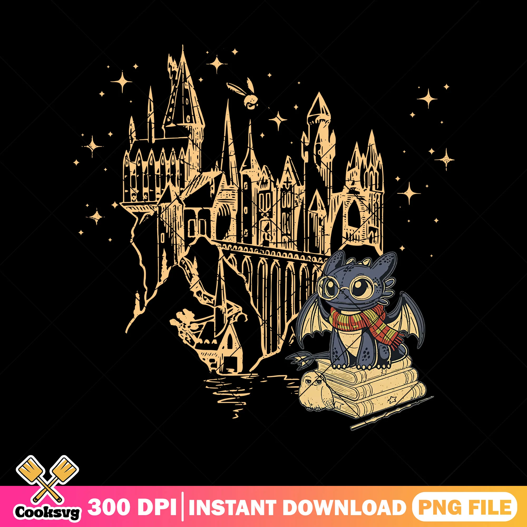 Cute scholar toothless png, harry potter png, toothless meme png
