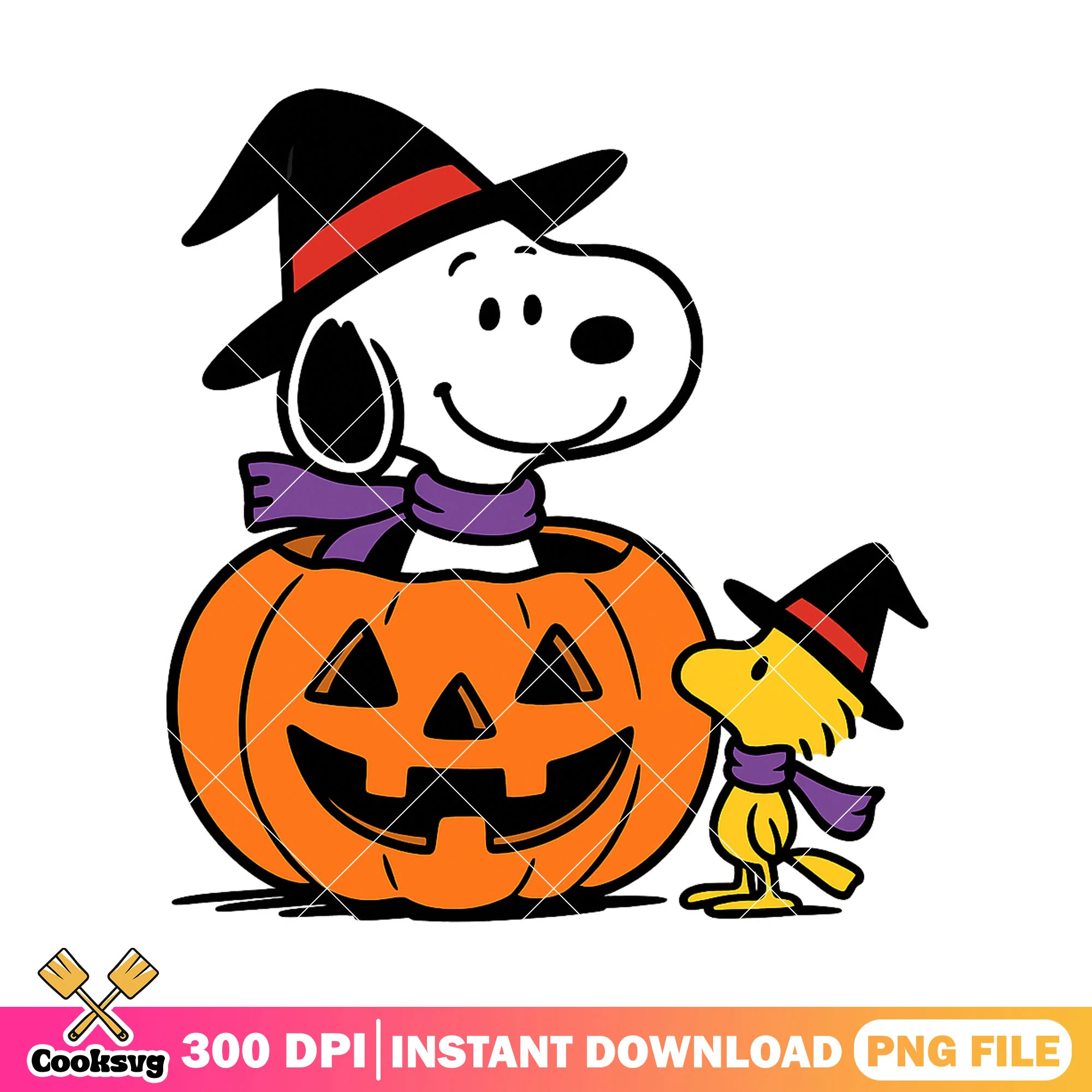 Cute snoopy witch png, halloween candy png, snoopy halloween png