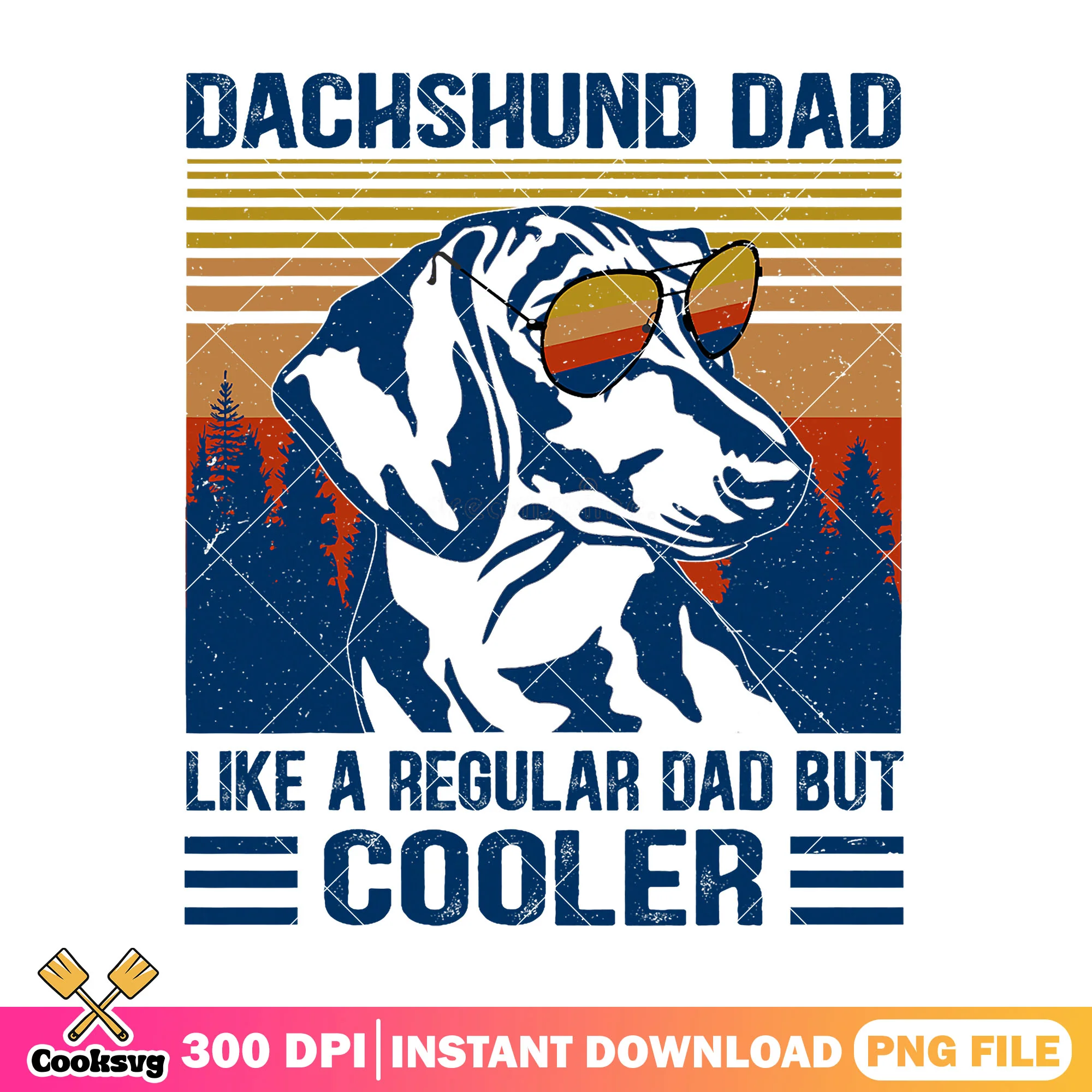Dachshund dad like regular dad cooler png, funny dog png, happy fathers day png