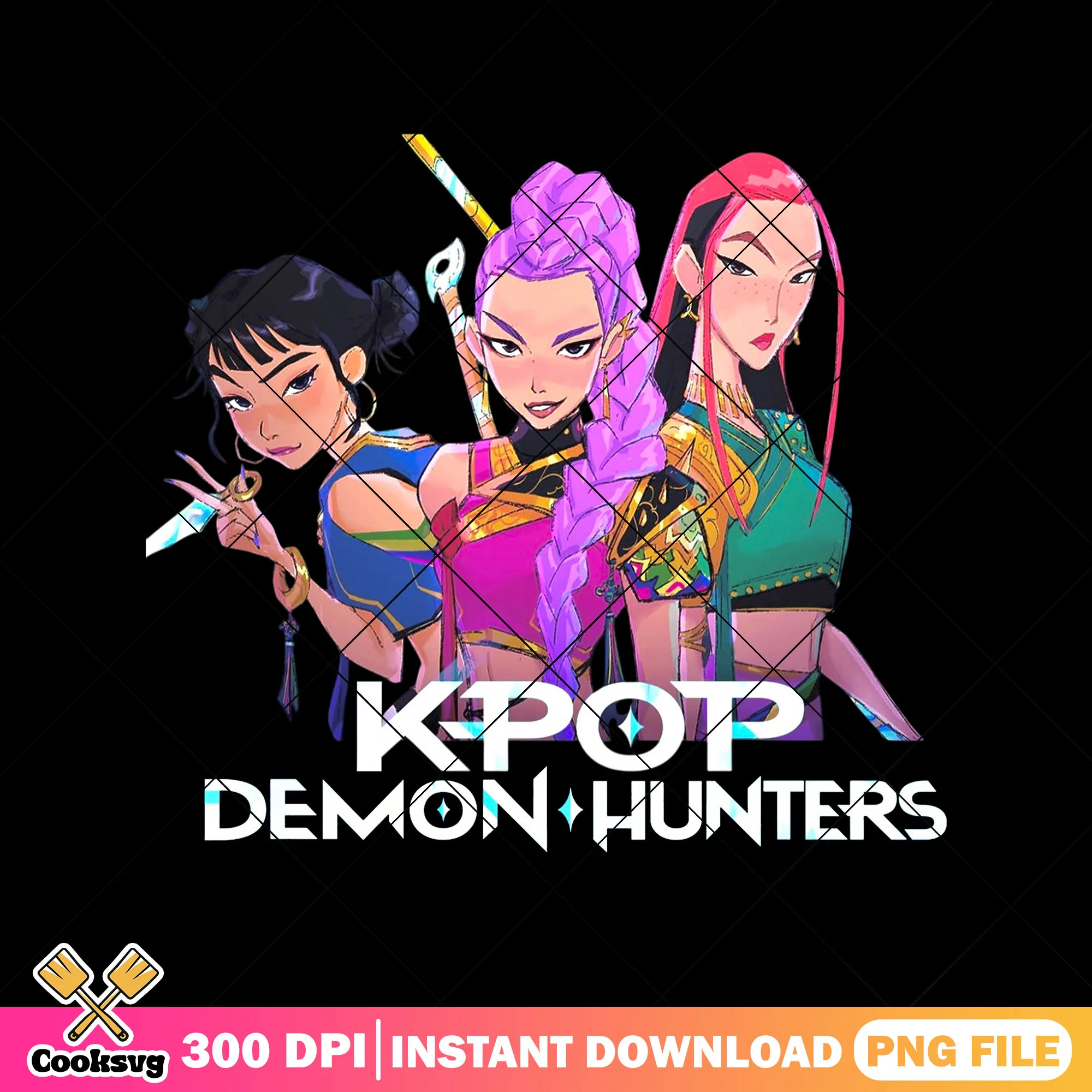 Dainty huntrix png, rumi huntrix png, zoey kpop png