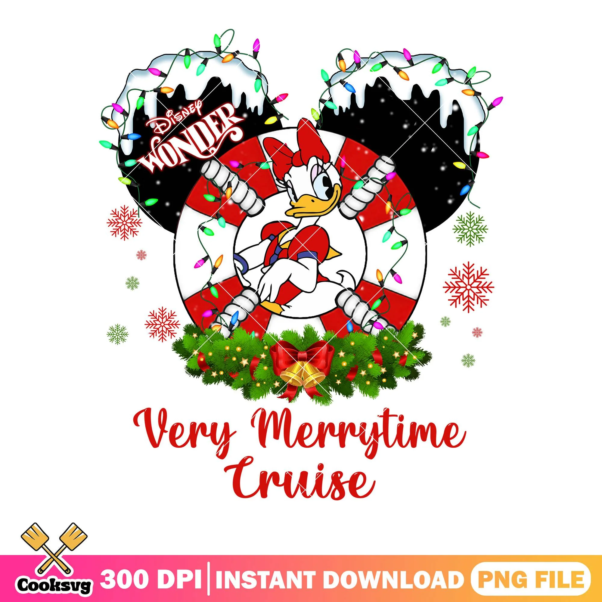Daisy cruise duck poster png, daisy duck png, mickey and friends png