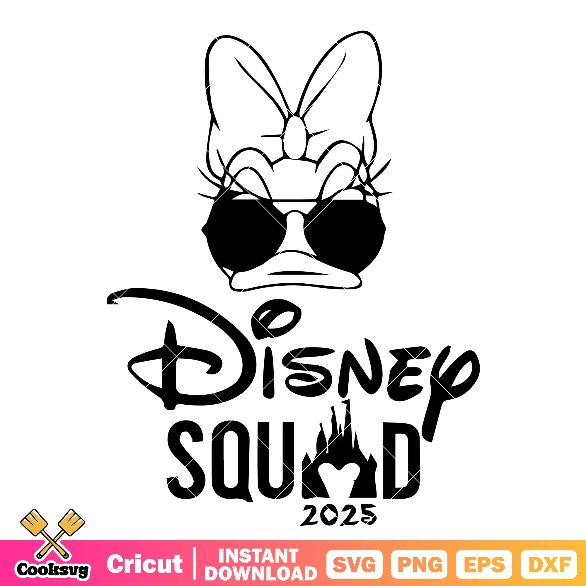 Daisy duck head 2025 squad svg, daisy head svg, disney squad svg