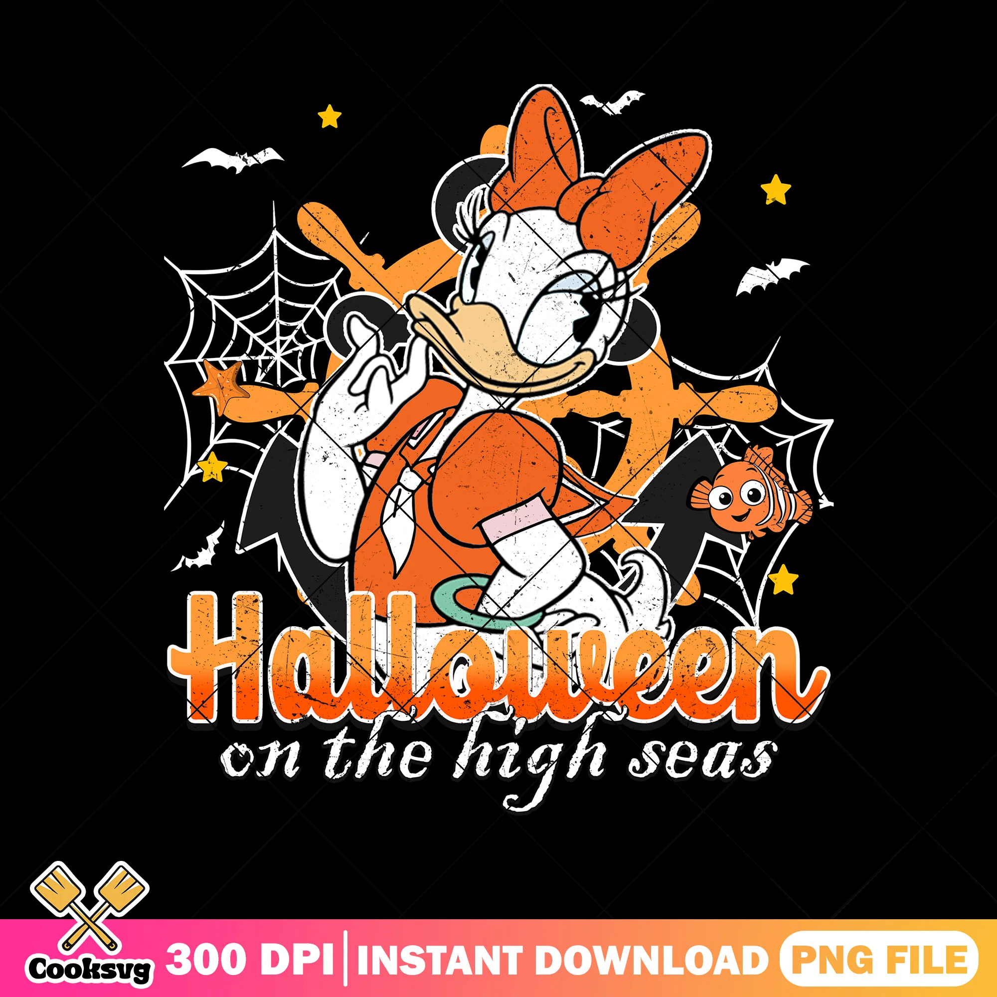 Daisy on the high seas png, happy halloween png, disney mickey png