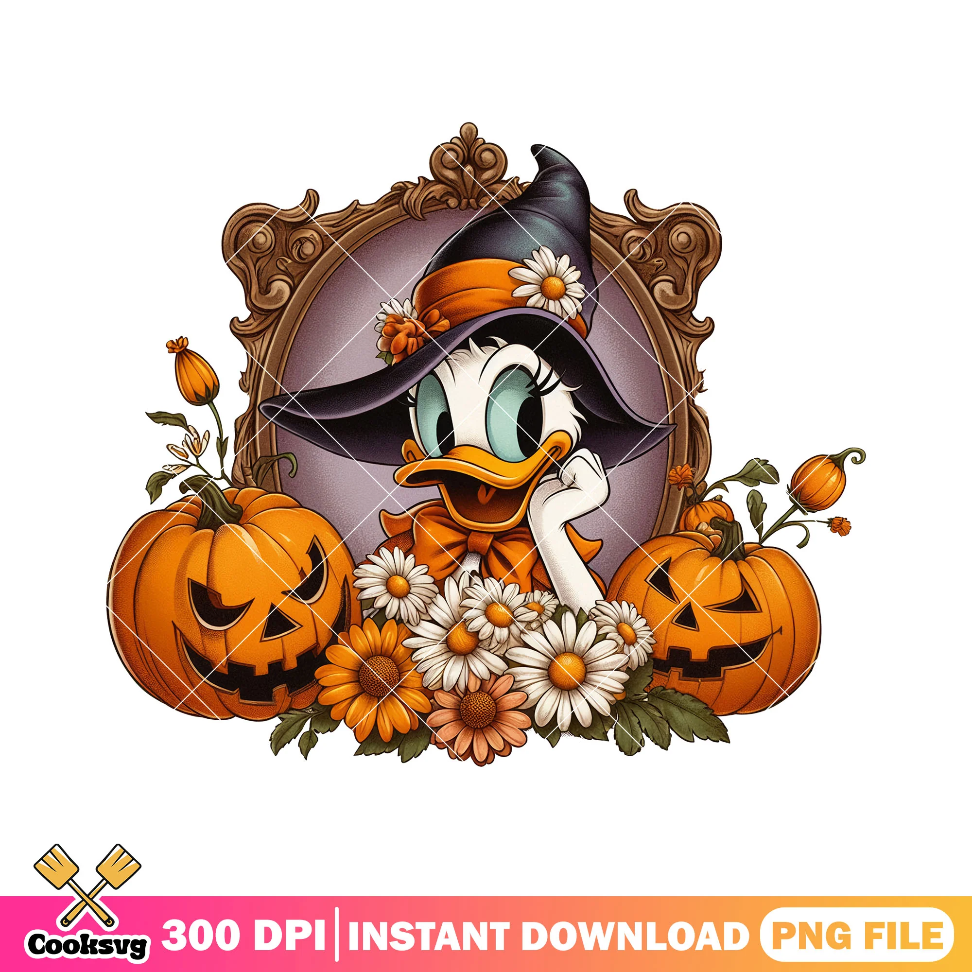 Daisy pumpkin lord png, disney halloween png, horror disney png