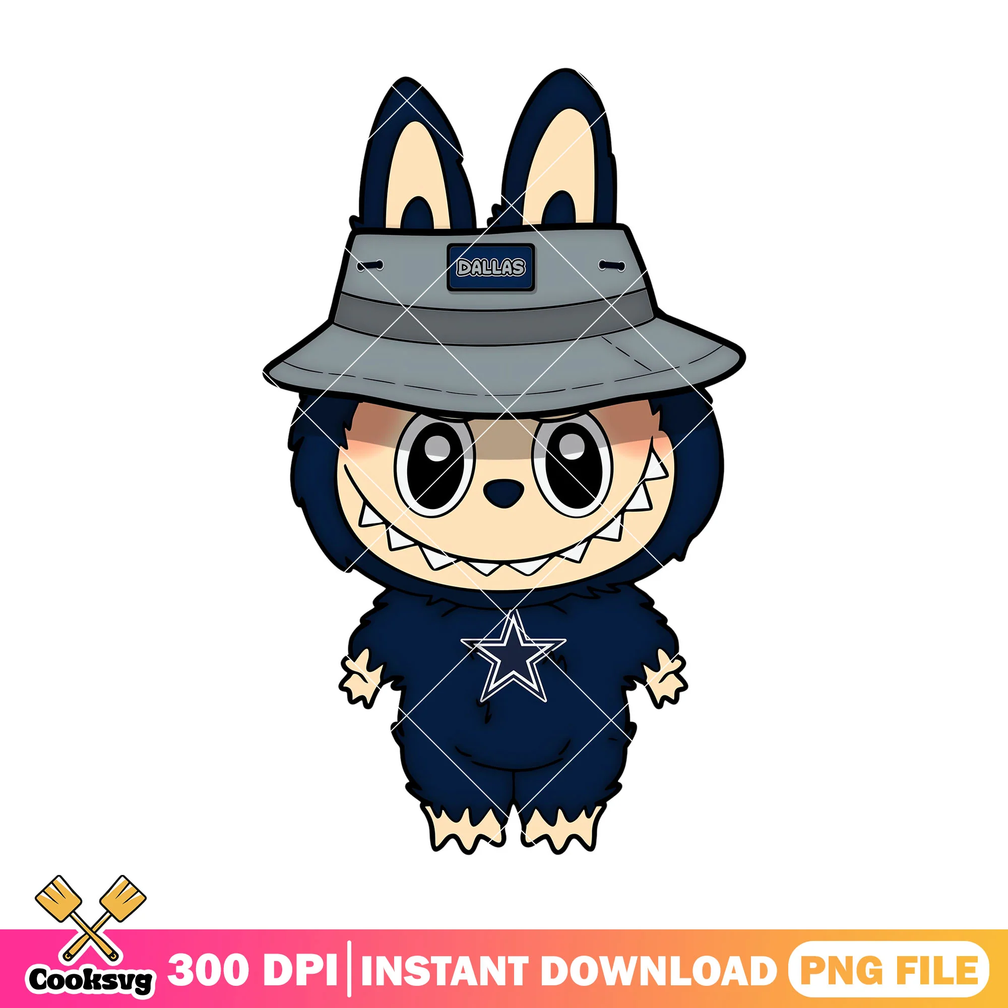 Dallas labubu baseball team png, labubu popmart png, labubu art png