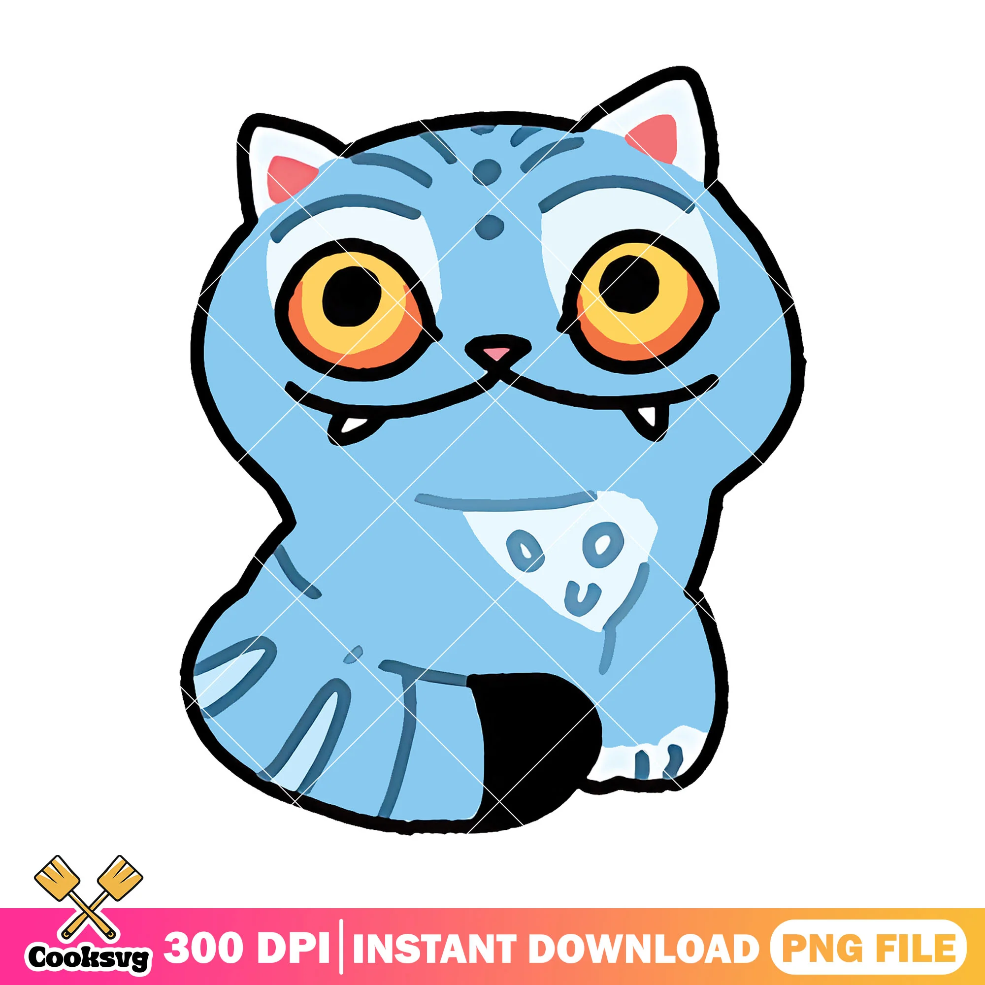 Derpy tiger cute png file, derpy demon png, kpop demon hunters png