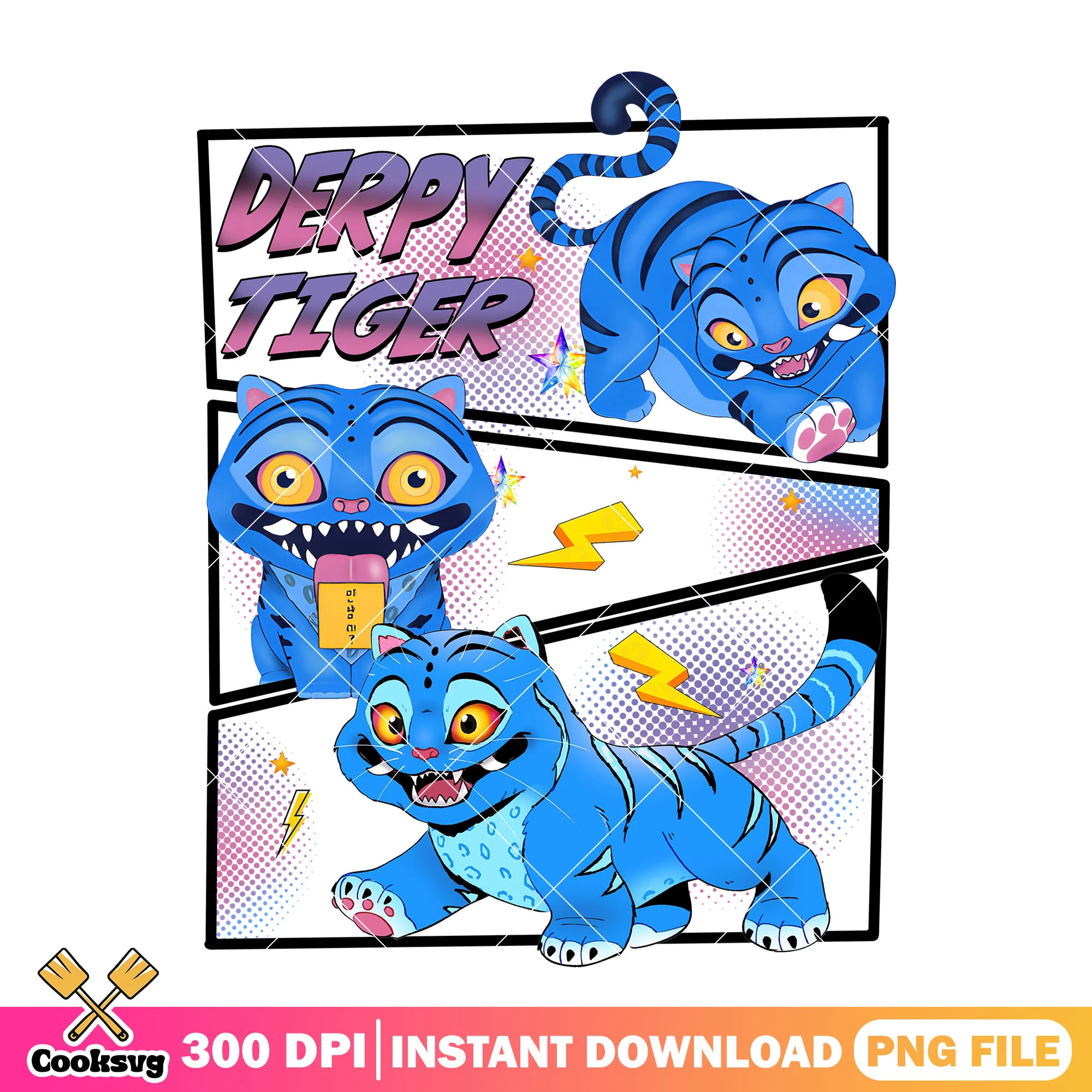 Derpy tiger energetic png, derpy kpop png, kpop demon hunters png