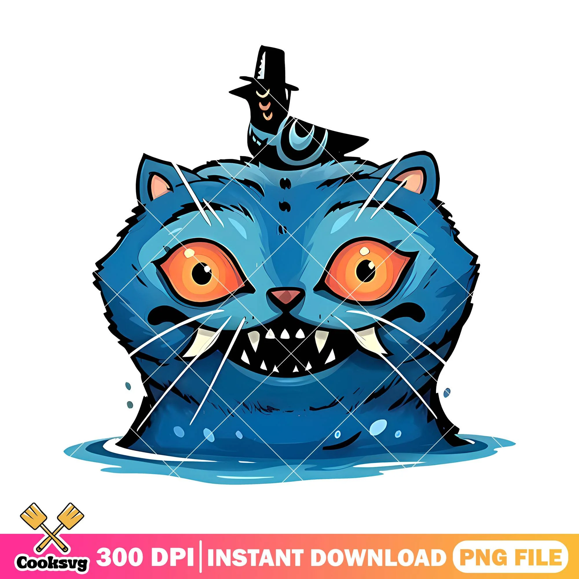 Derpy tiger monster png, derpy tiger png, huntrix movie png