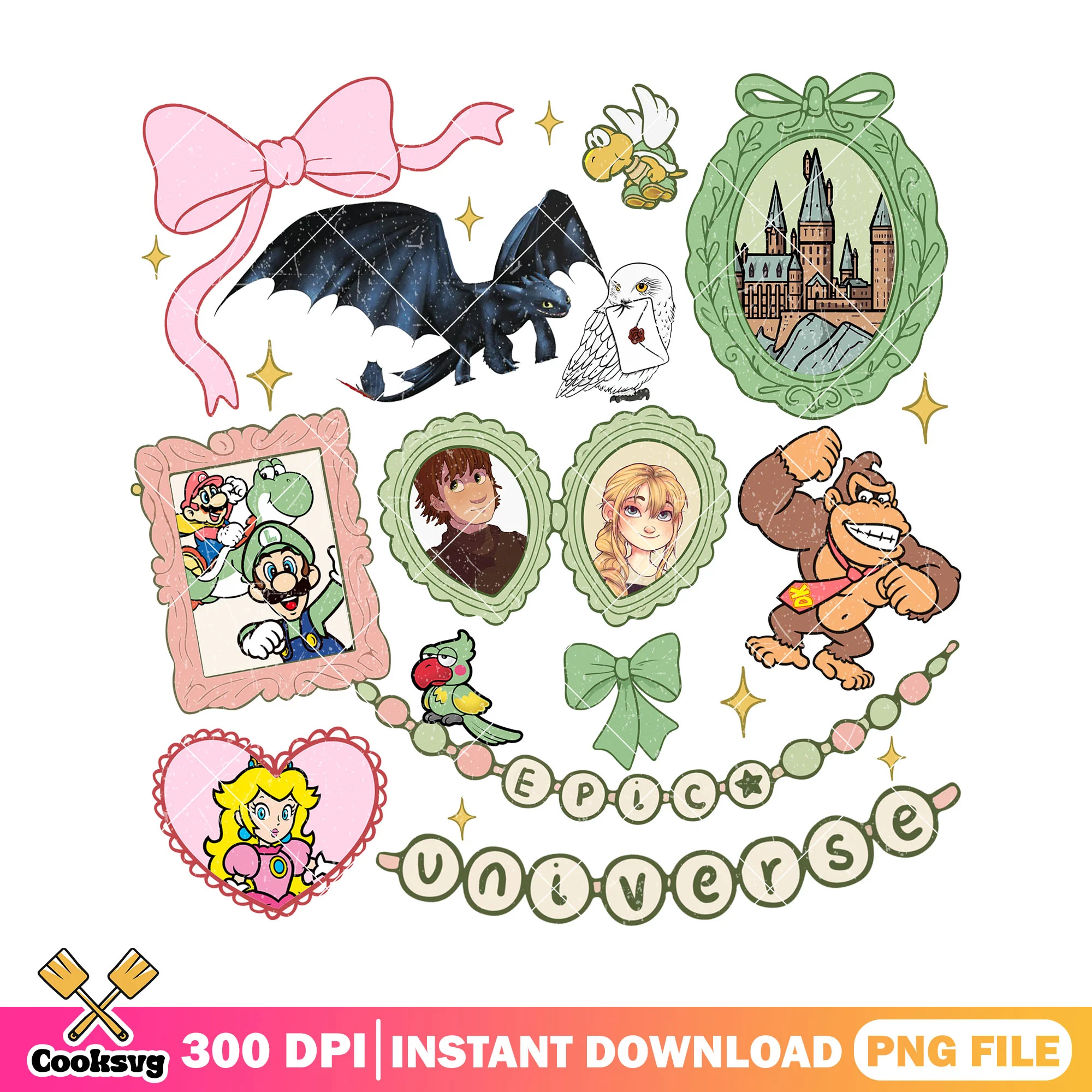 Design epic universe friends png, epic universe png, disney world png