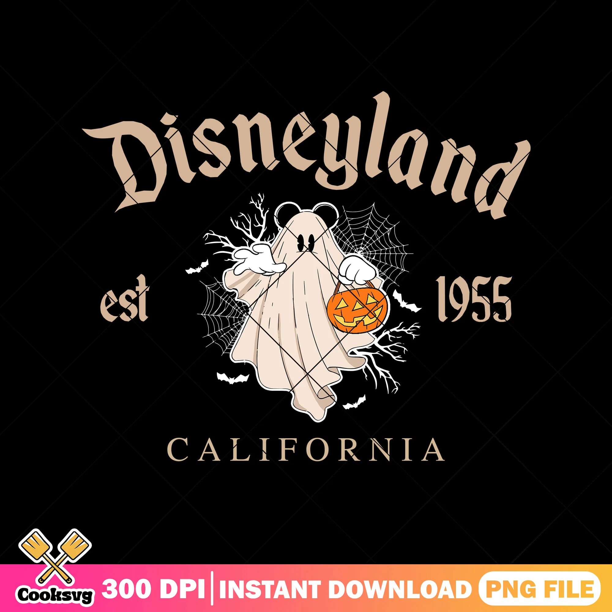 Design ghost mickey png, halloween happy png, disney mickey png