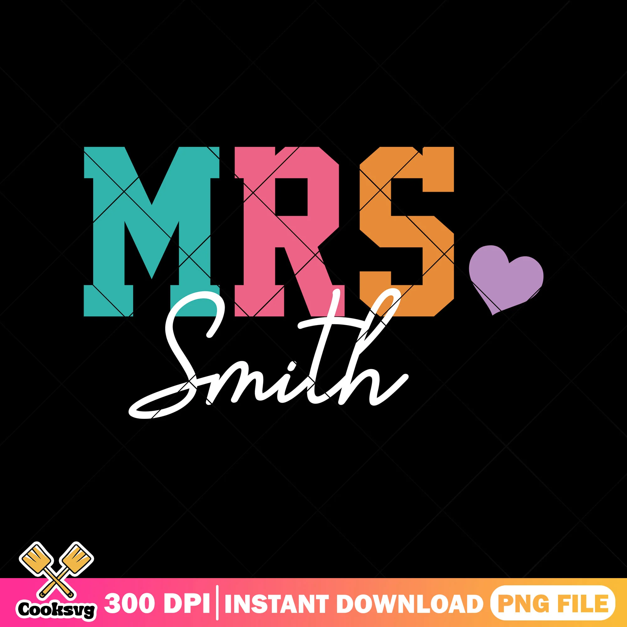 Design mrs smith png, back to school teacher png, teacher font png