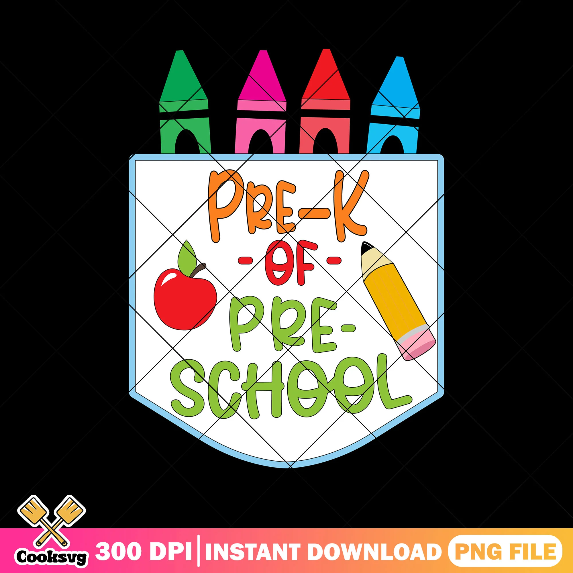 Design pre-k of pre-school png, back to school day png, school png