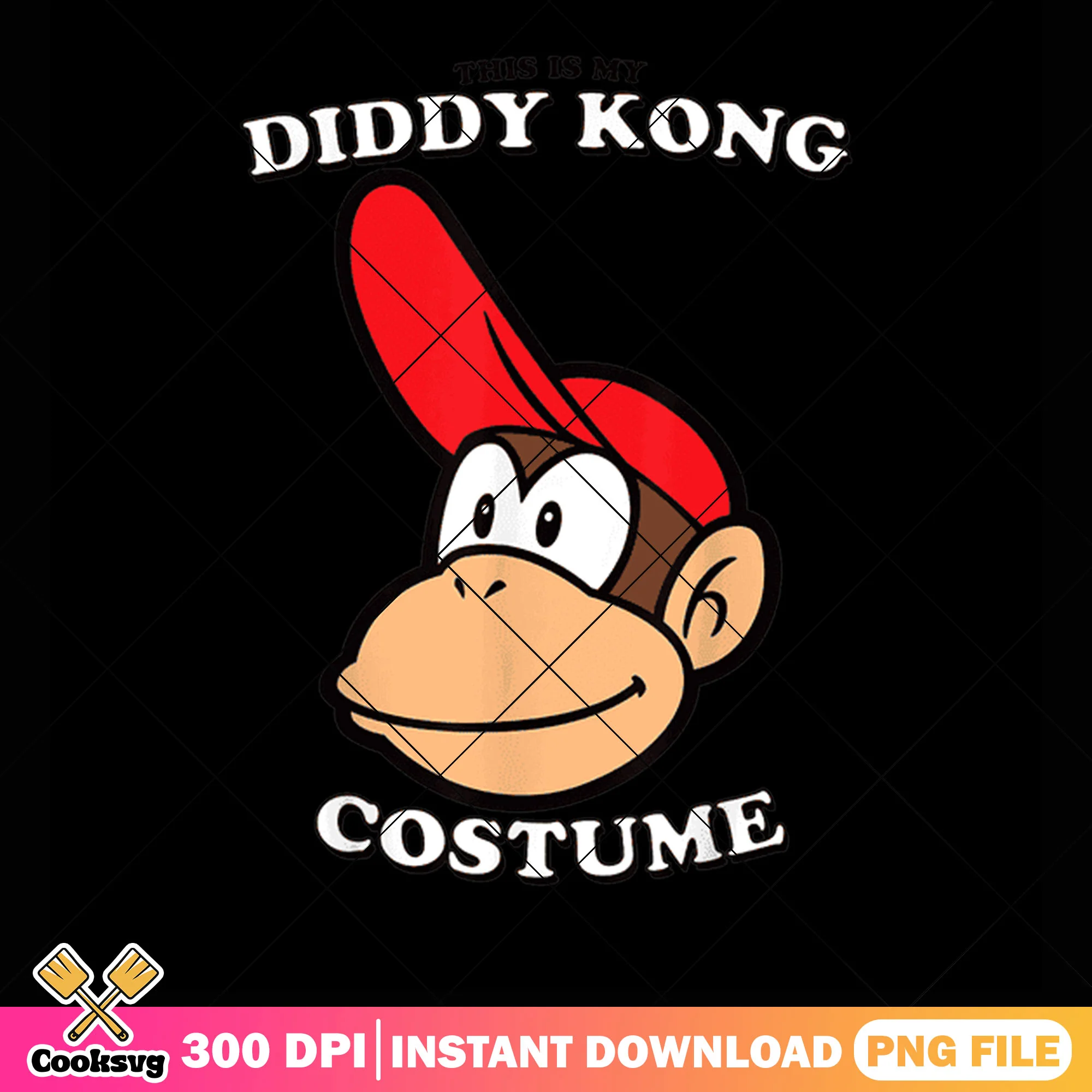 Diddy kong the monkey png, super mario character png, nintendo art png