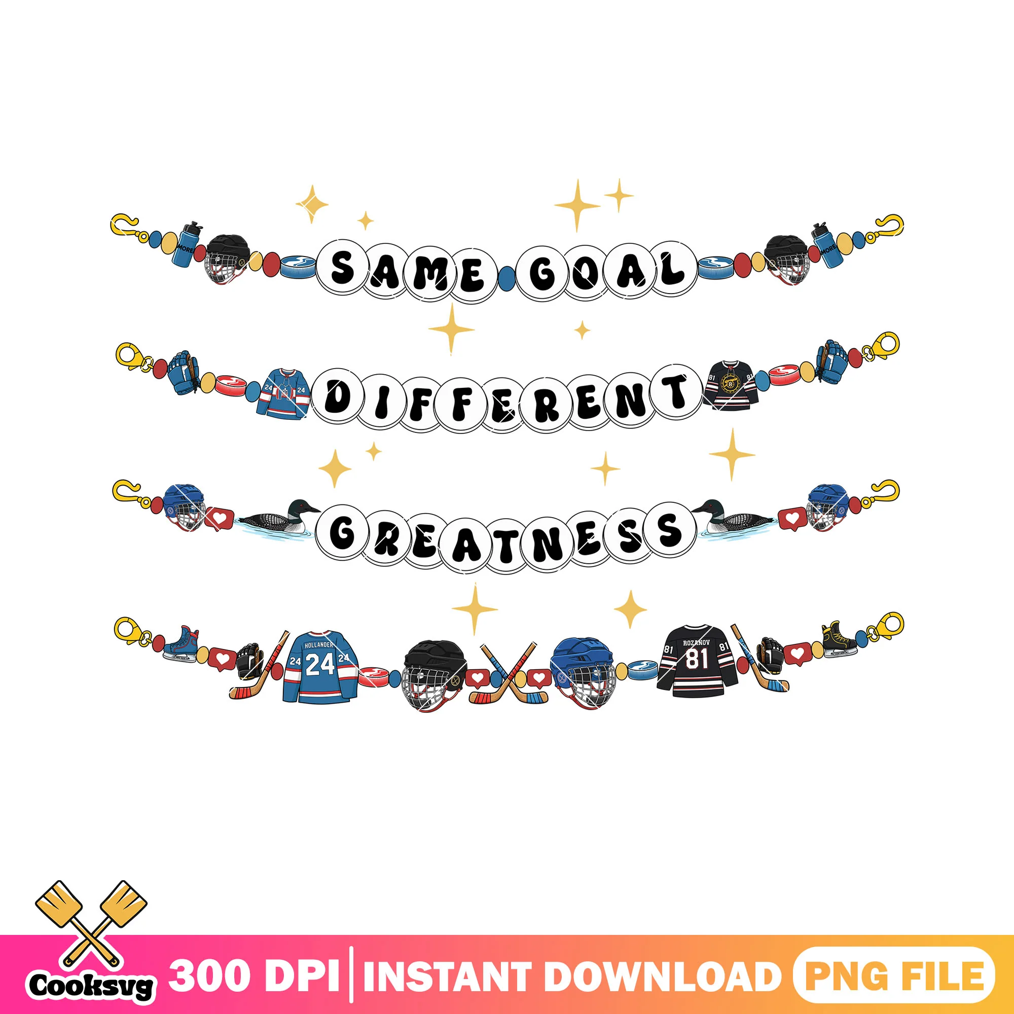 Different greatness bracelet hockey png, hockey png, heated rivalry png