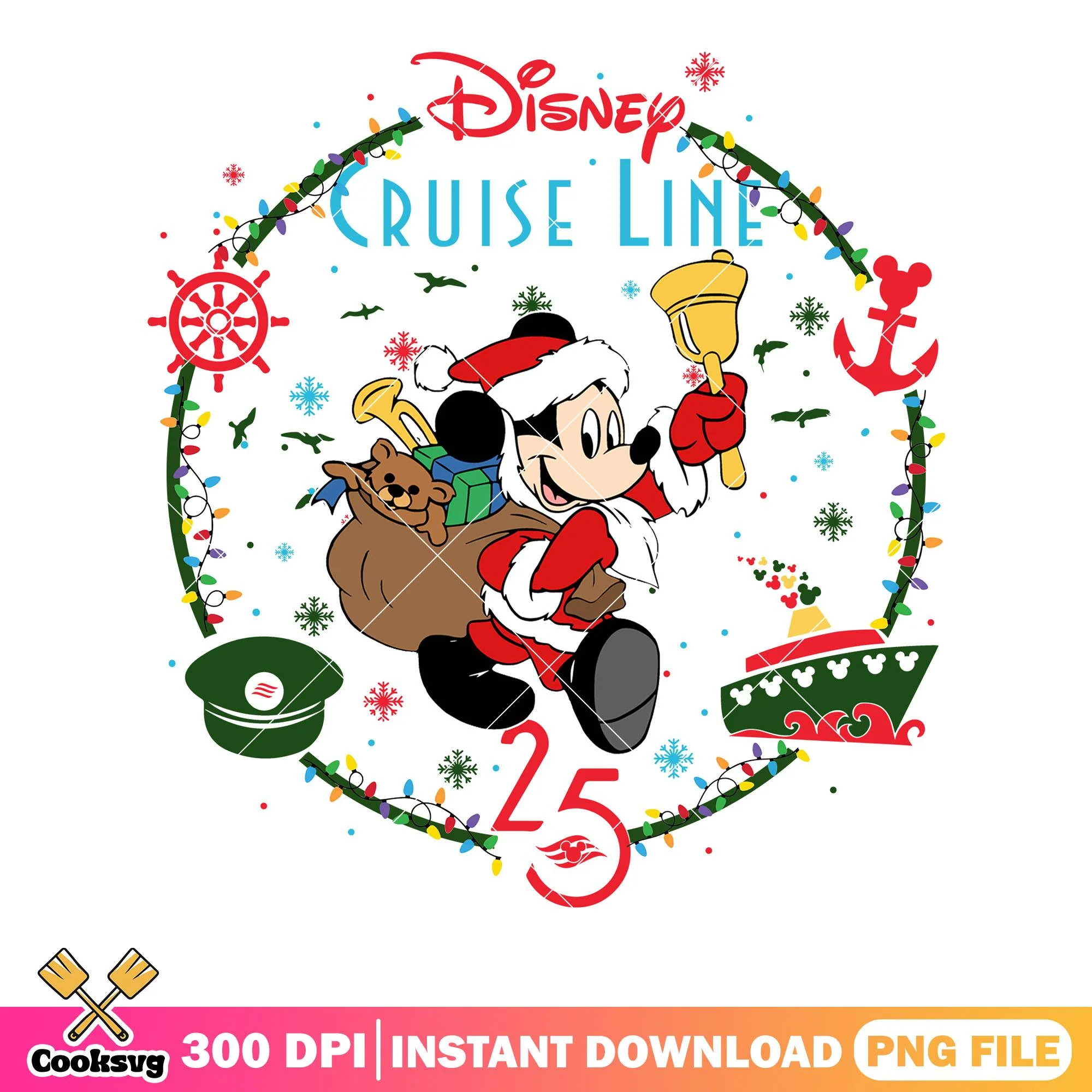 Disney cruise line ng, mickey mouse png, christmas vibes png