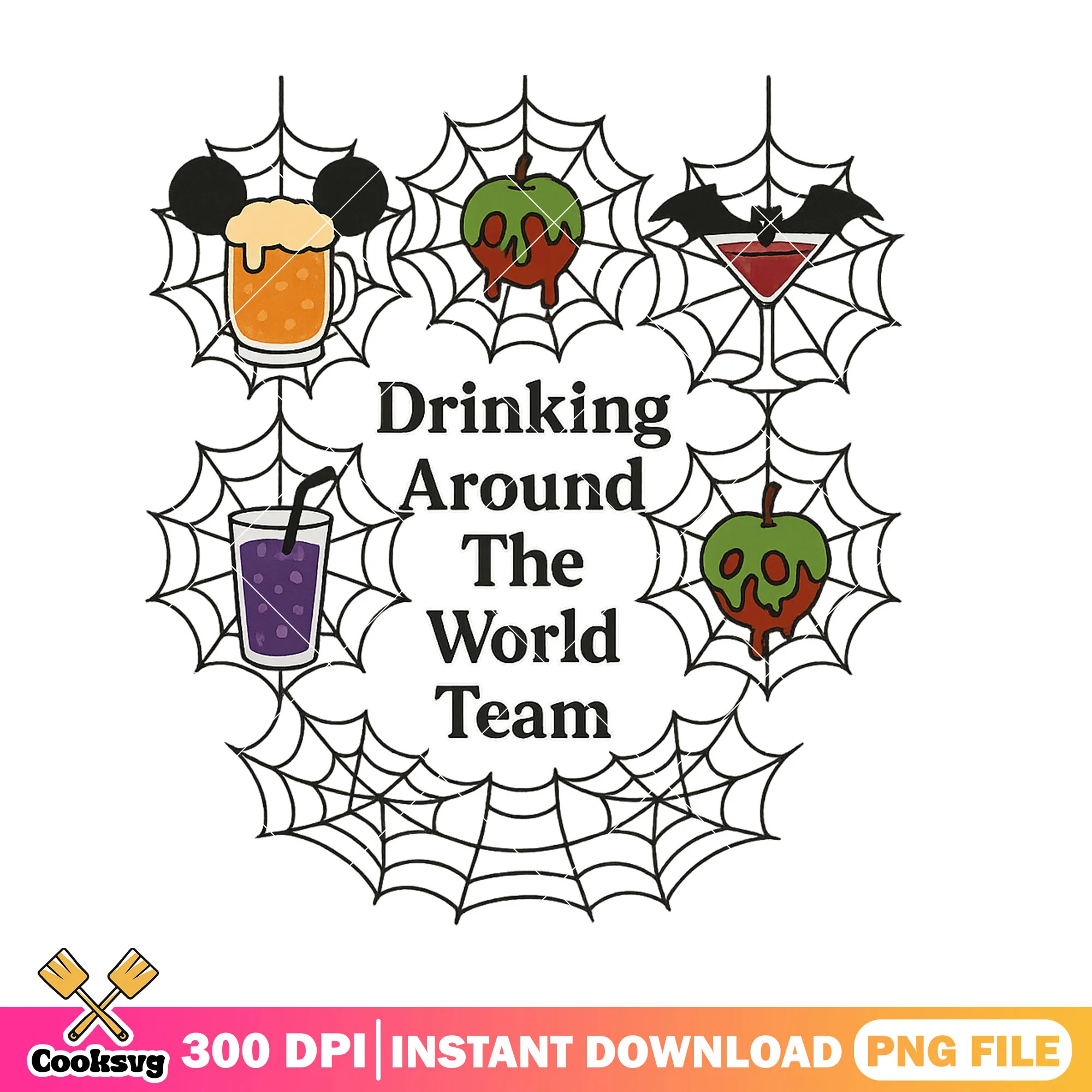 Disney drink tour png, disney tour png, halloween returns png