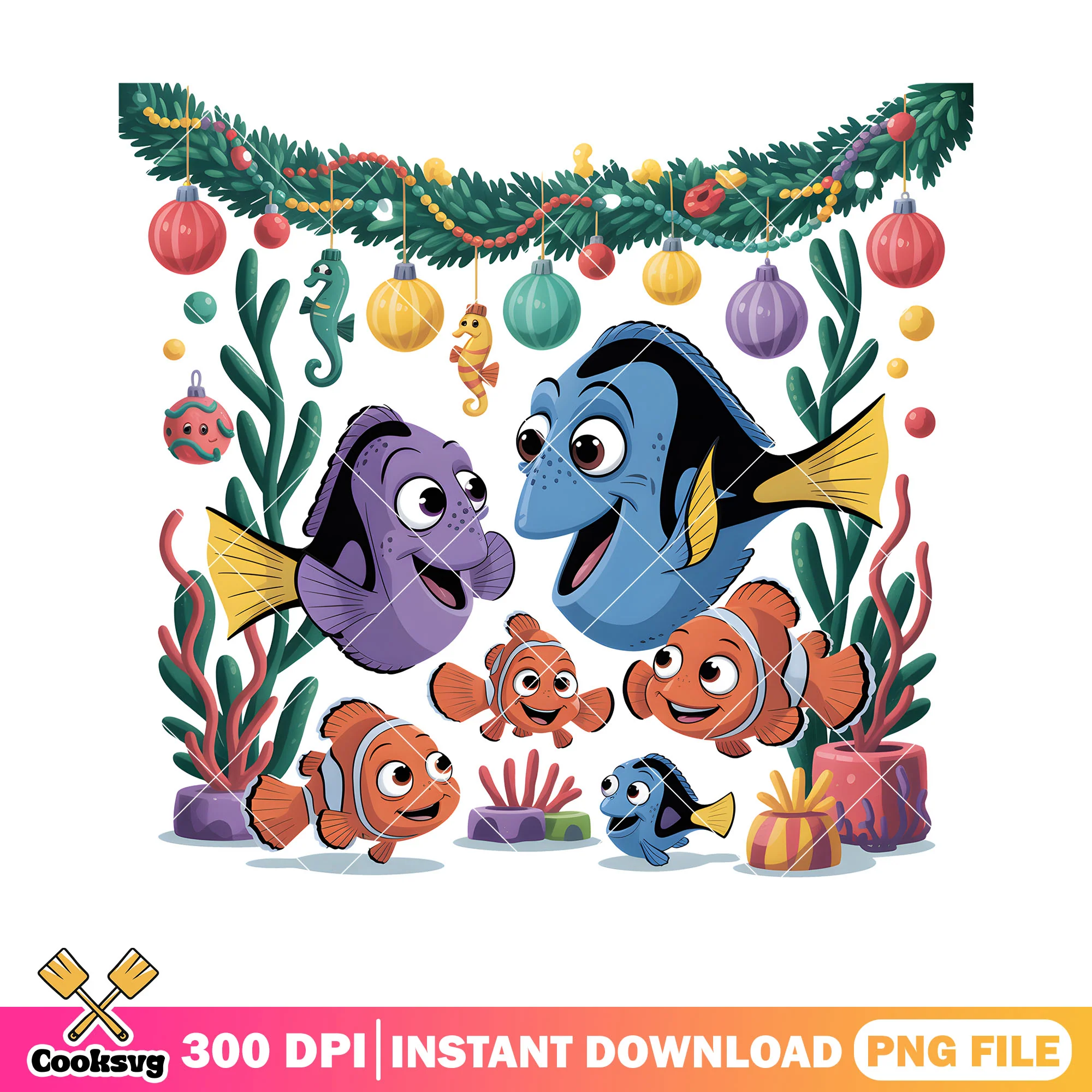 Disney fish family nemo png, nemo and friends png, disney vibes png