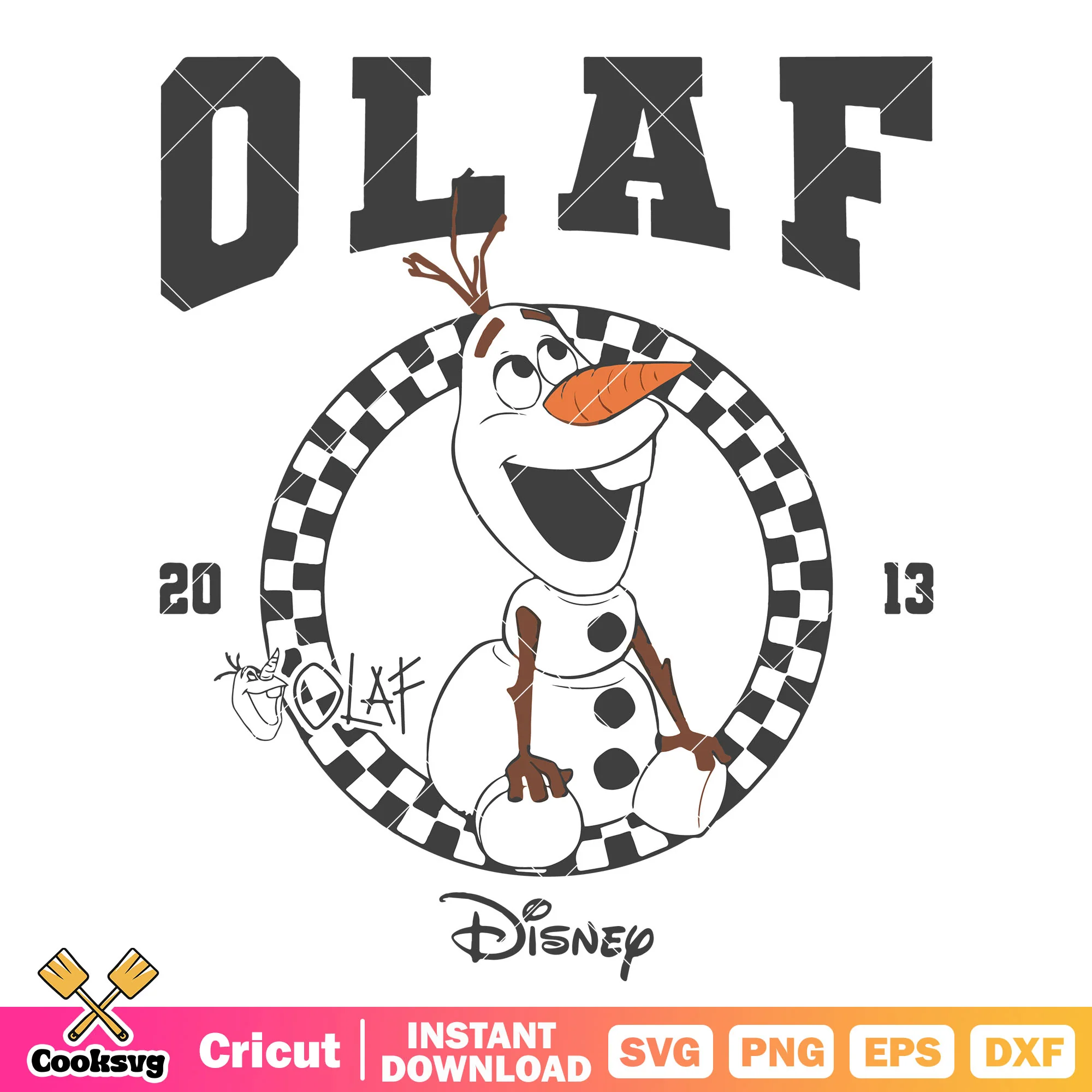 Disney frozen olaf est 2013 svg, olaf frozen svg, disney frozen svg