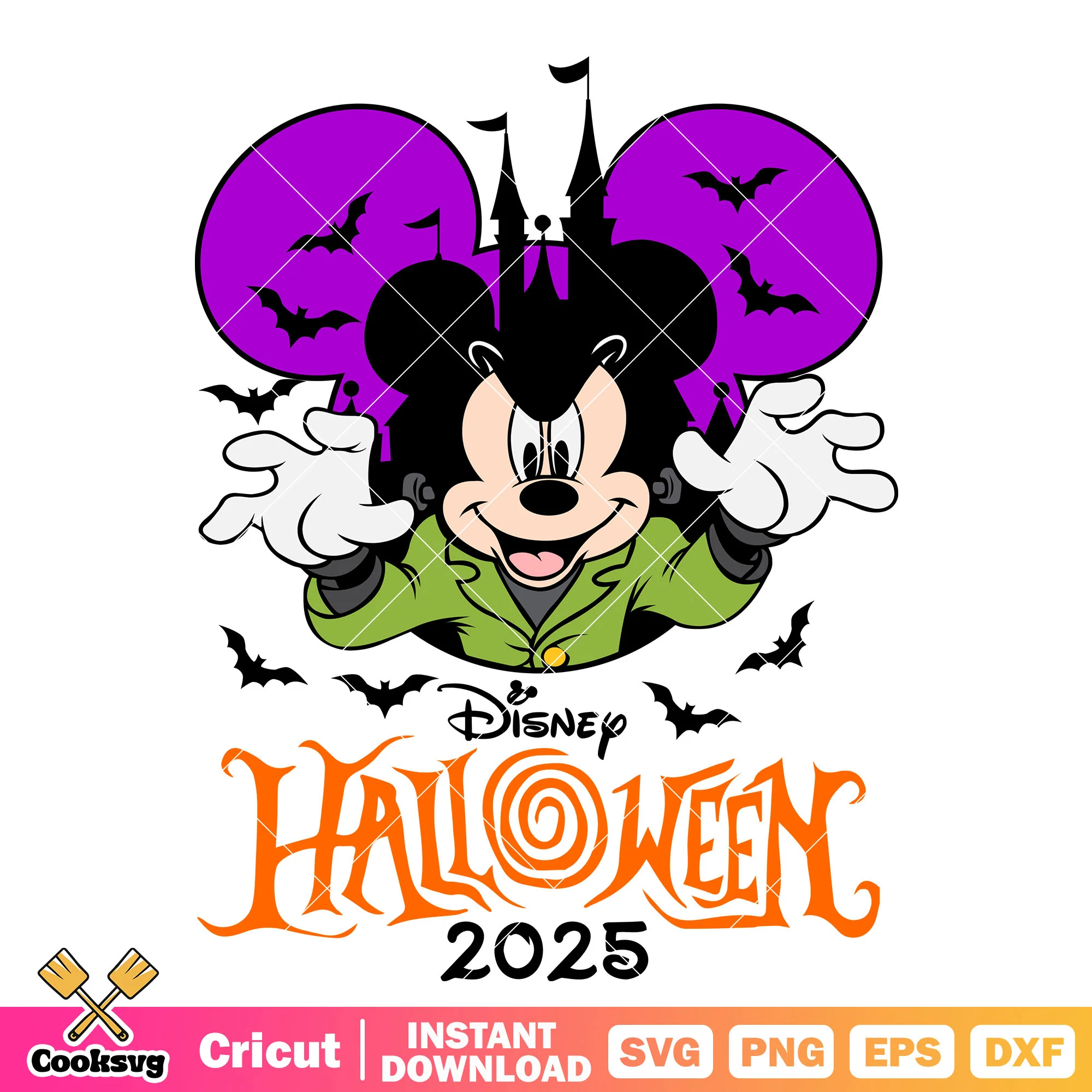 Disney halloween 2025 mickey svg, halloween mickey ears svg