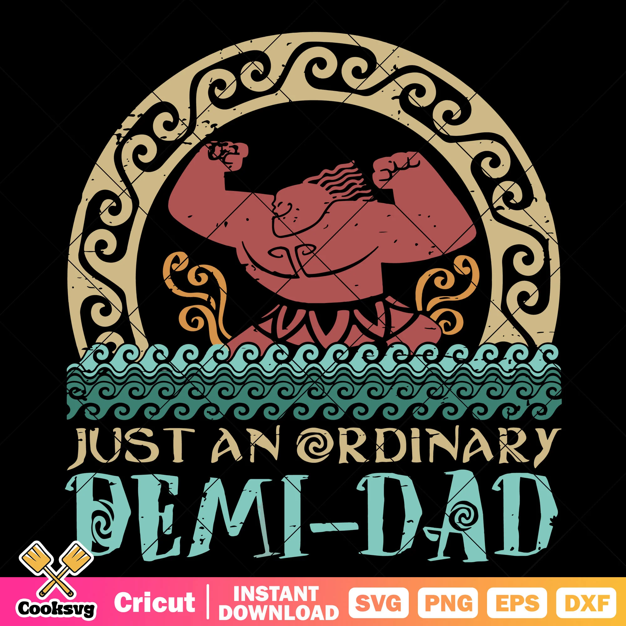 Disney just an odinary demi dad svg, moana dad svg, disney dad svg